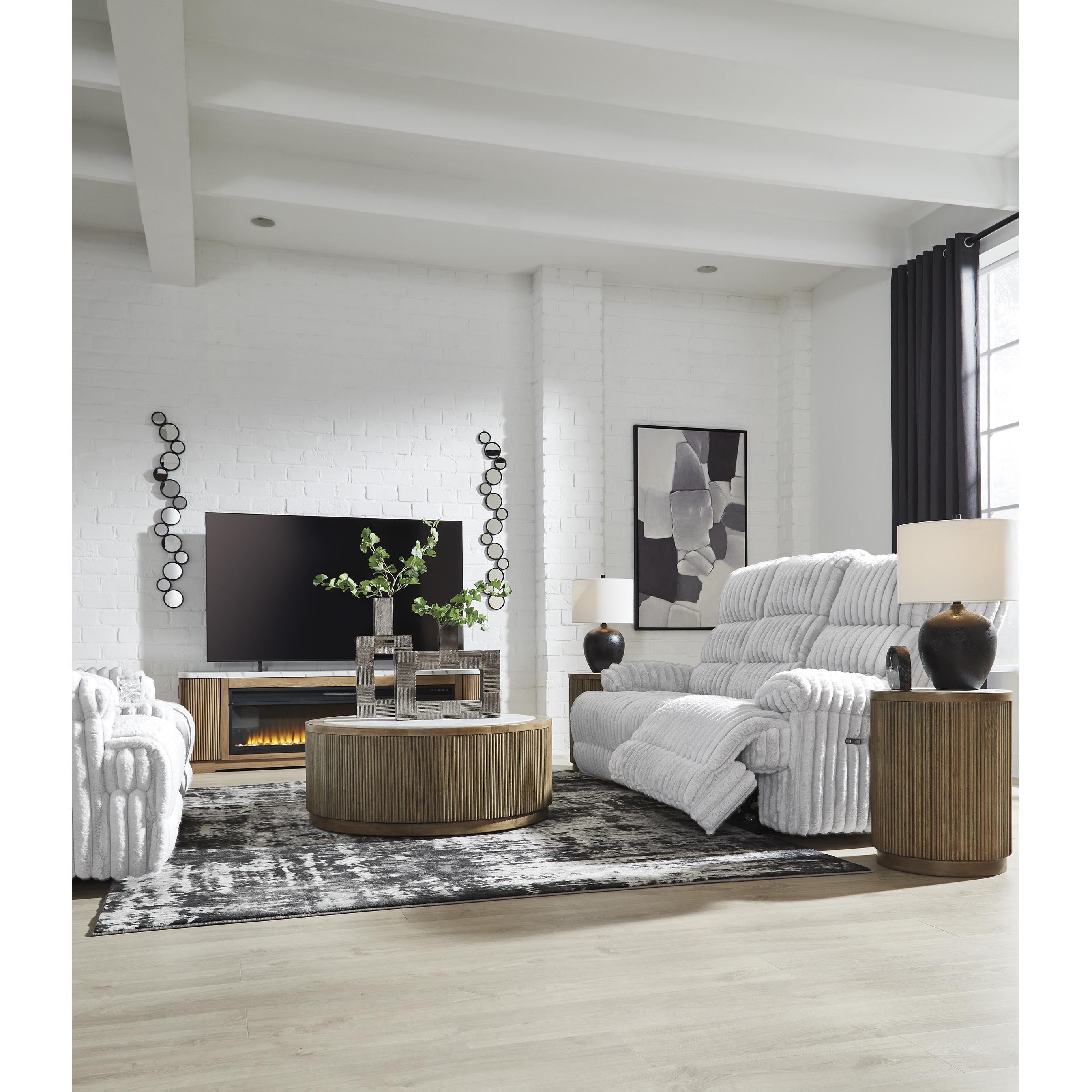 Diamond Modern Furniture Exclusive Design Rhines Falls Loveseat with Console PC4280496 IMAGE 12