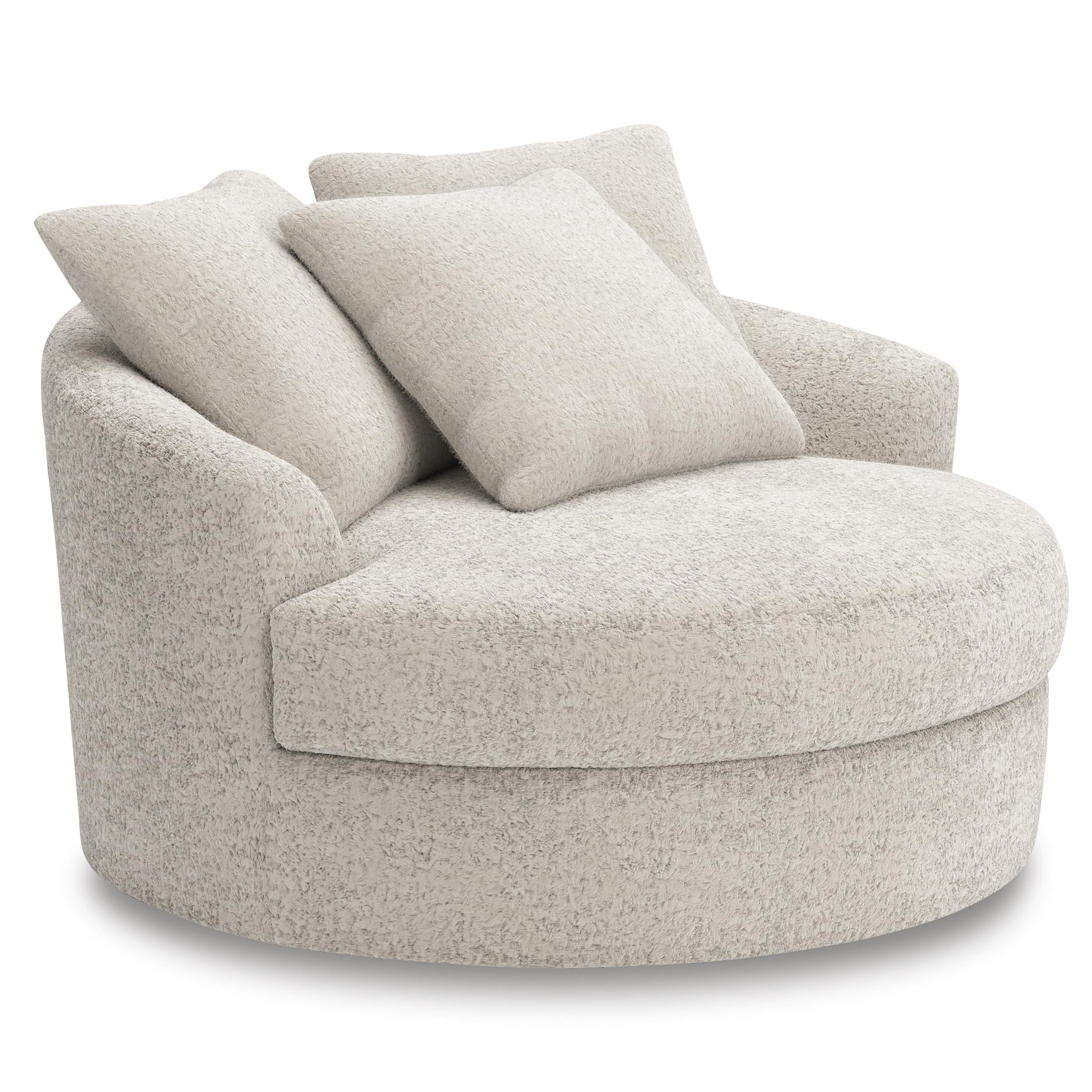 Diamond Modern Furniture Exclusive Design Cuddle Plush Swivel Accent Chair PC5910621 IMAGE 1