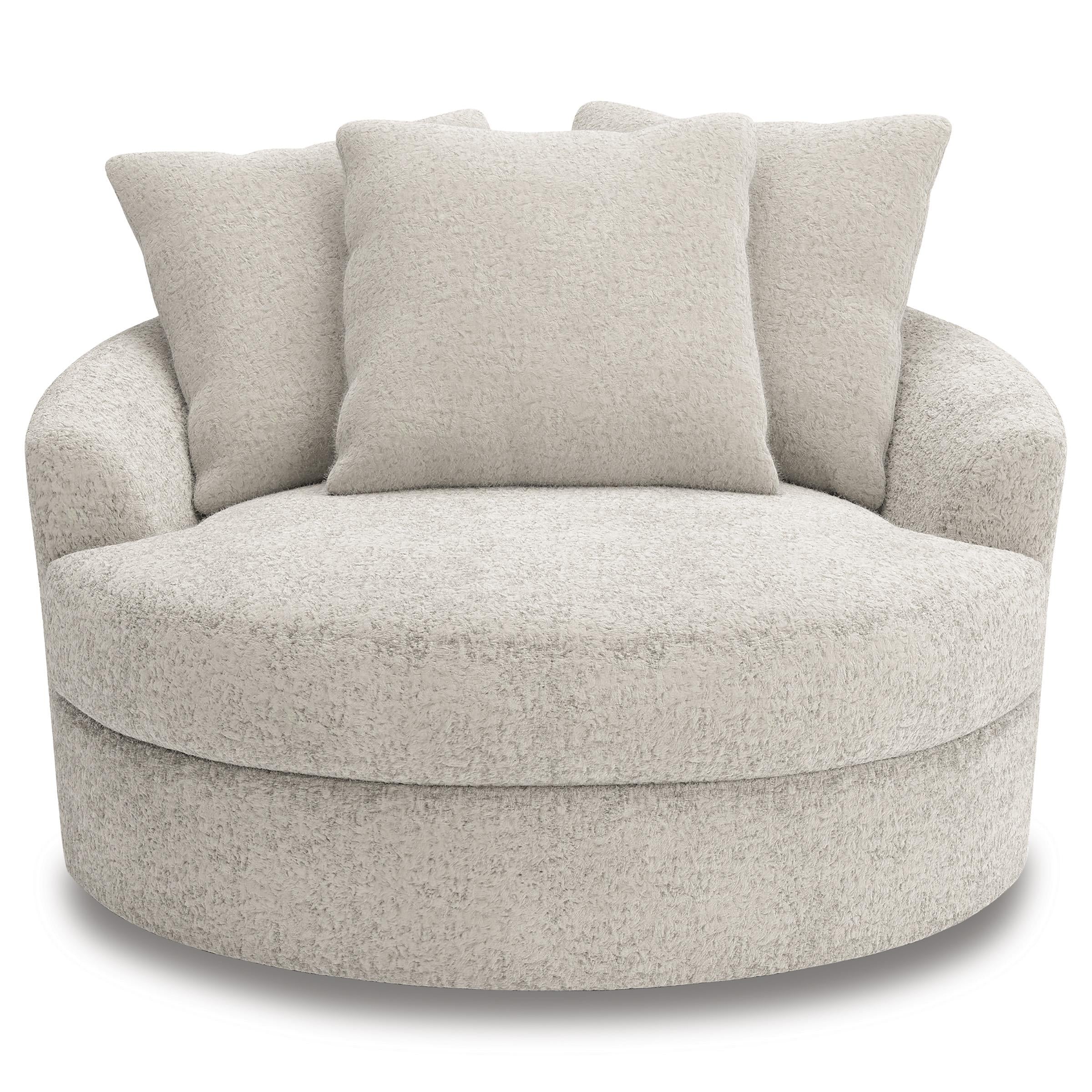 Diamond Modern Furniture Exclusive Design Cuddle Plush Swivel Accent Chair PC5910621 IMAGE 2