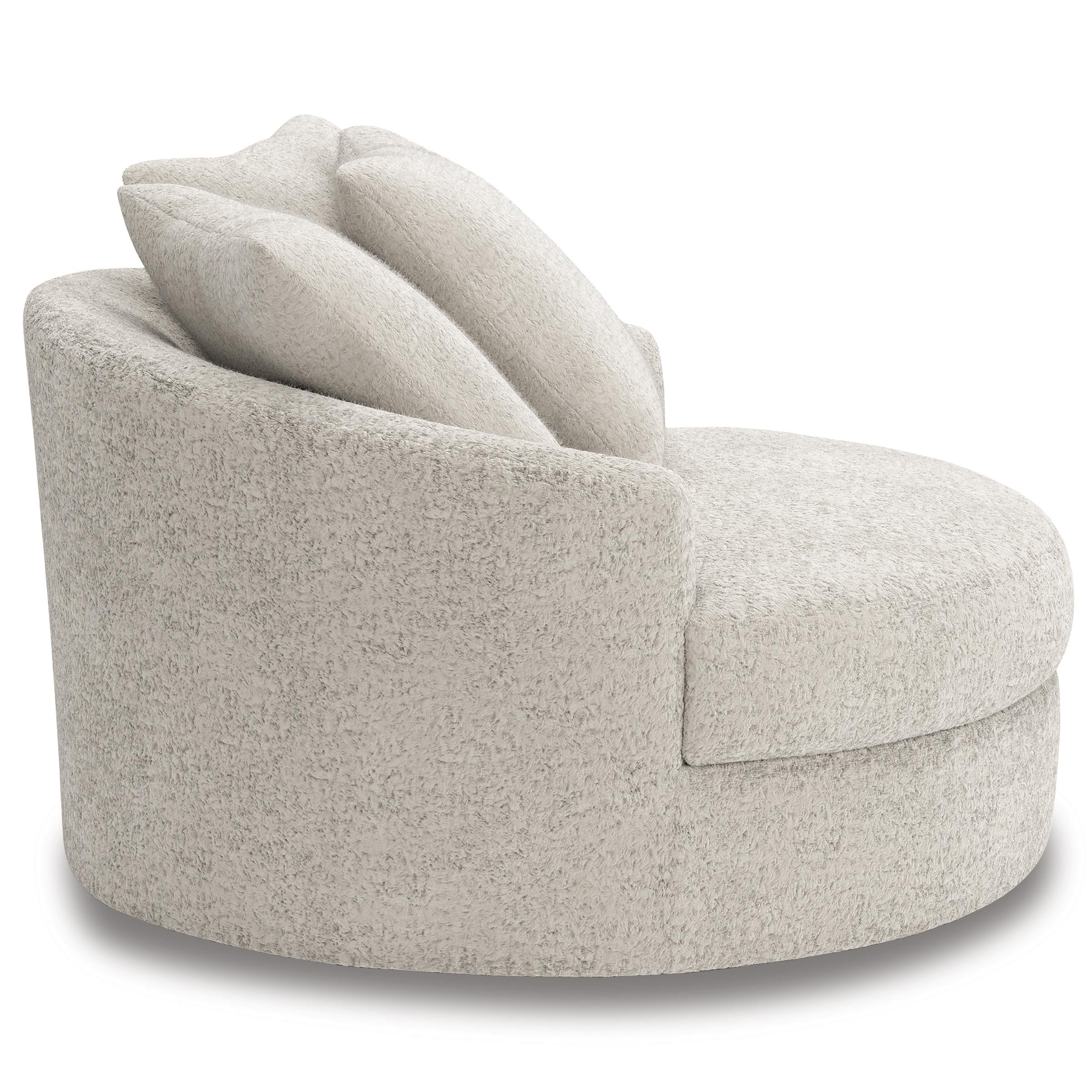 Diamond Modern Furniture Exclusive Design Cuddle Plush Swivel Accent Chair PC5910621 IMAGE 3
