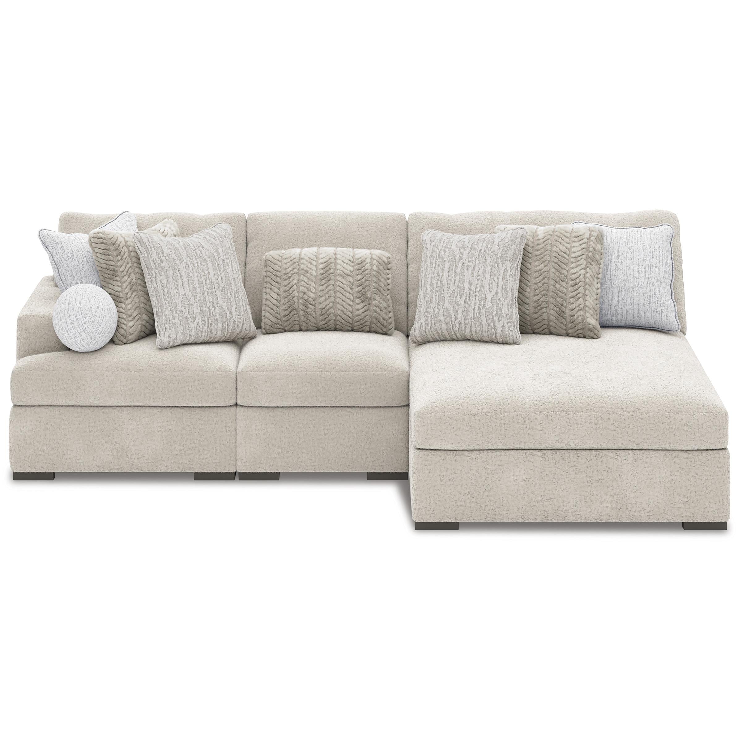 Signature Design by Ashley Cuddle Plush PC59106S1 3 pc Sectional with Chaise IMAGE 2