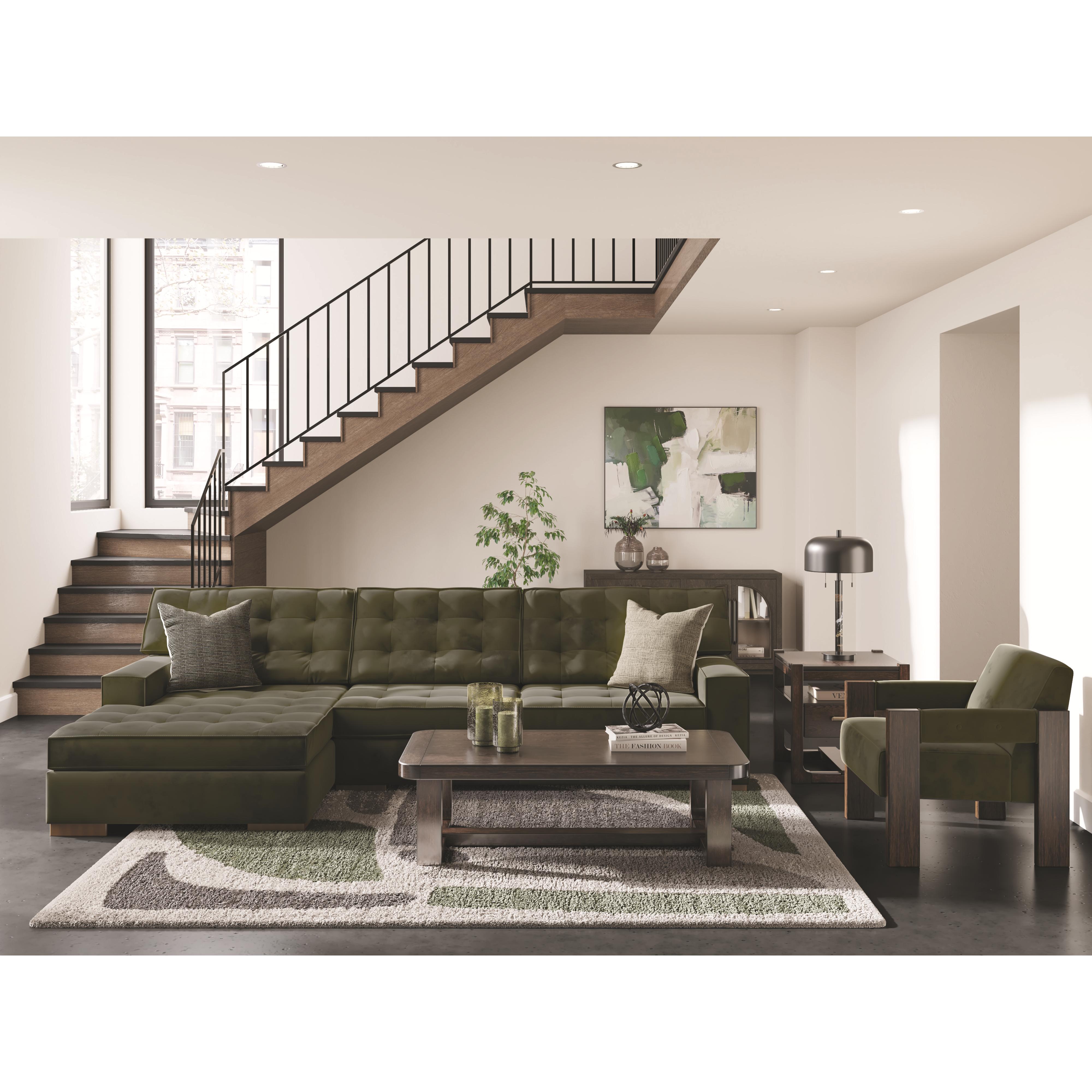 Diamond Modern Furniture Exclusive Design Caspian-Town 2 pc Sectional PC6170216/PC6170267 IMAGE 3