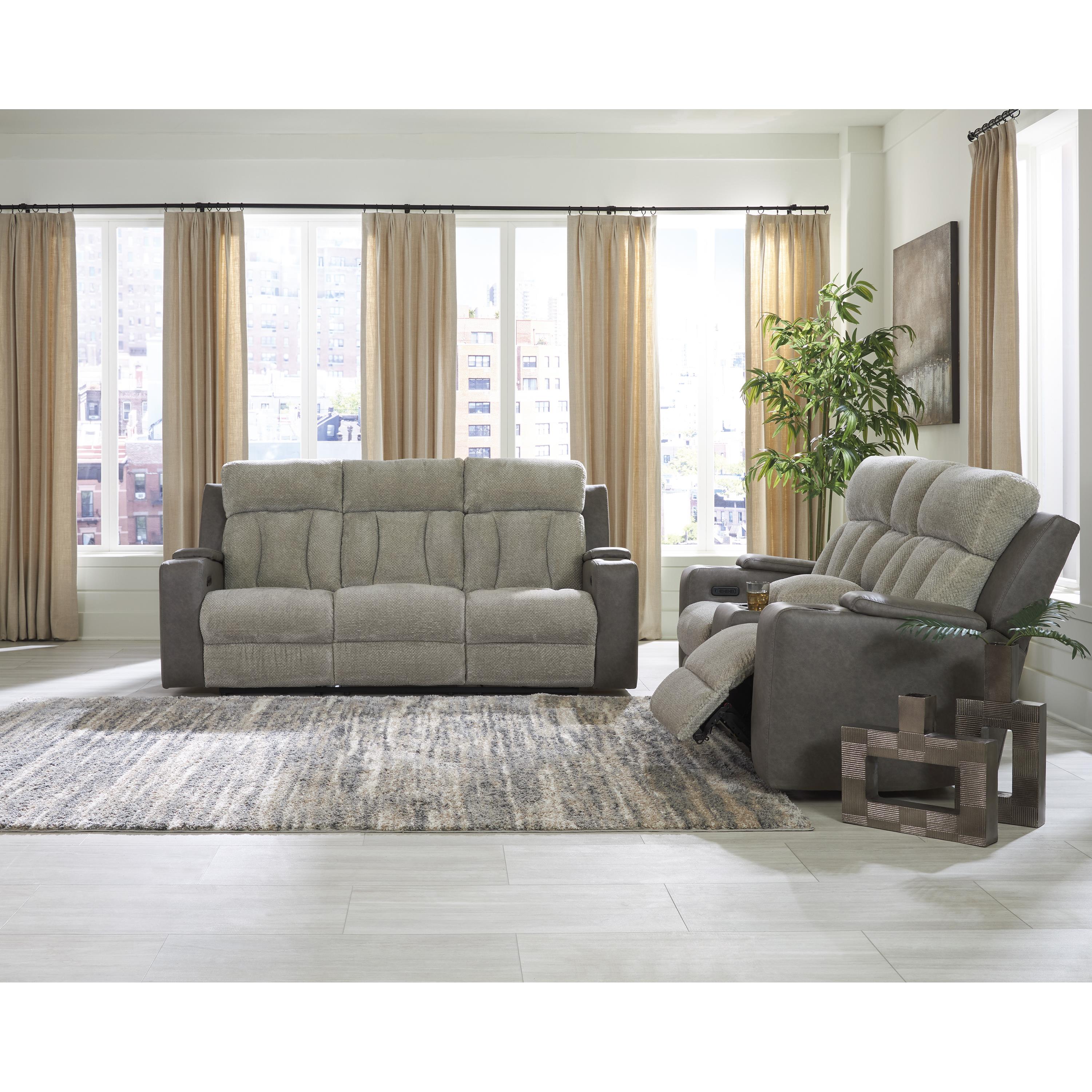 Diamond Modern Furniture Exclusive Design WhipLash Loveseat with Console PC6320418 IMAGE 14