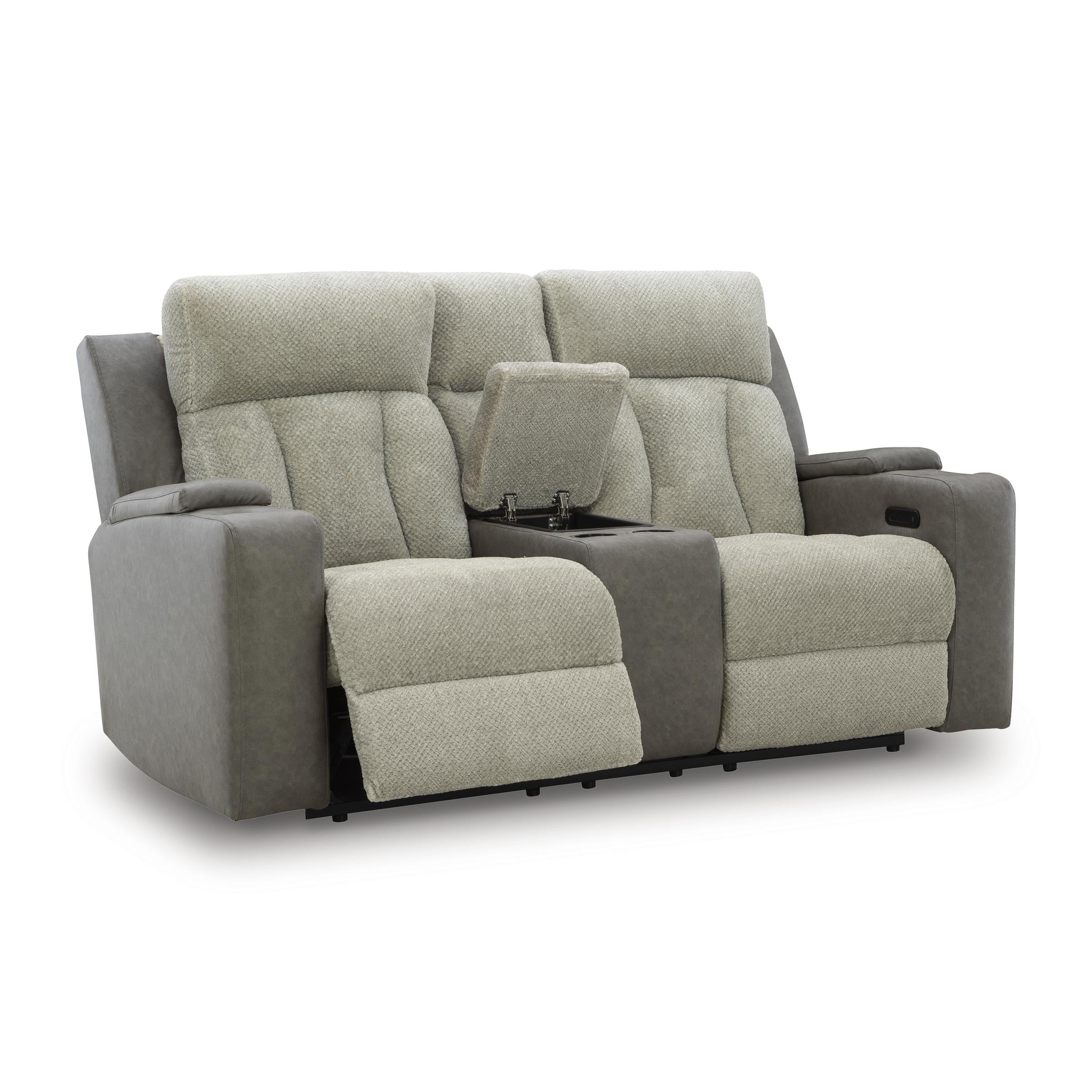 Diamond Modern Furniture Exclusive Design WhipLash Loveseat with Console PC6320418 IMAGE 2