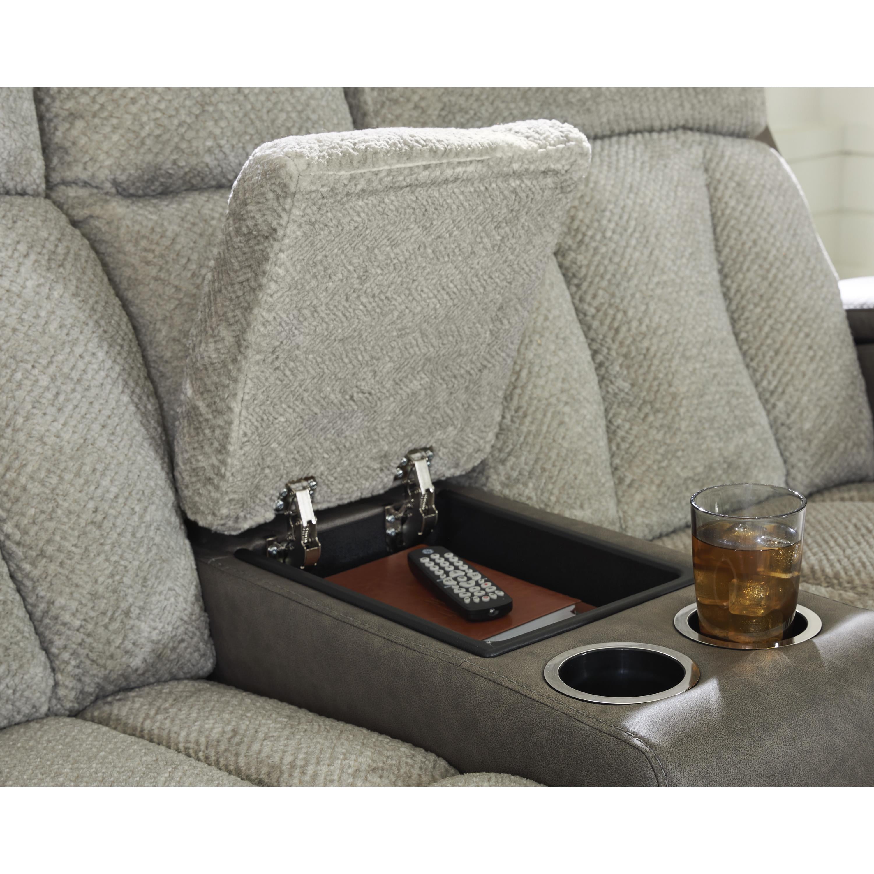 Diamond Modern Furniture Exclusive Design WhipLash Loveseat with Console PC6320418 IMAGE 6