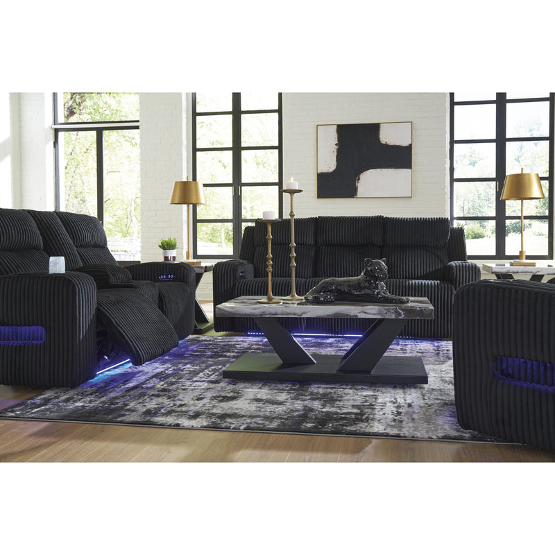 Diamond Modern Furniture Exclusive Design Forest Lake Fabric Loveseat with Console PC6420218 IMAGE 12