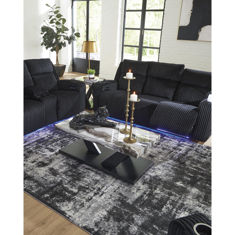 Diamond Modern Furniture Exclusive Design Forest Lake Fabric Loveseat with Console PC6420218 IMAGE 13