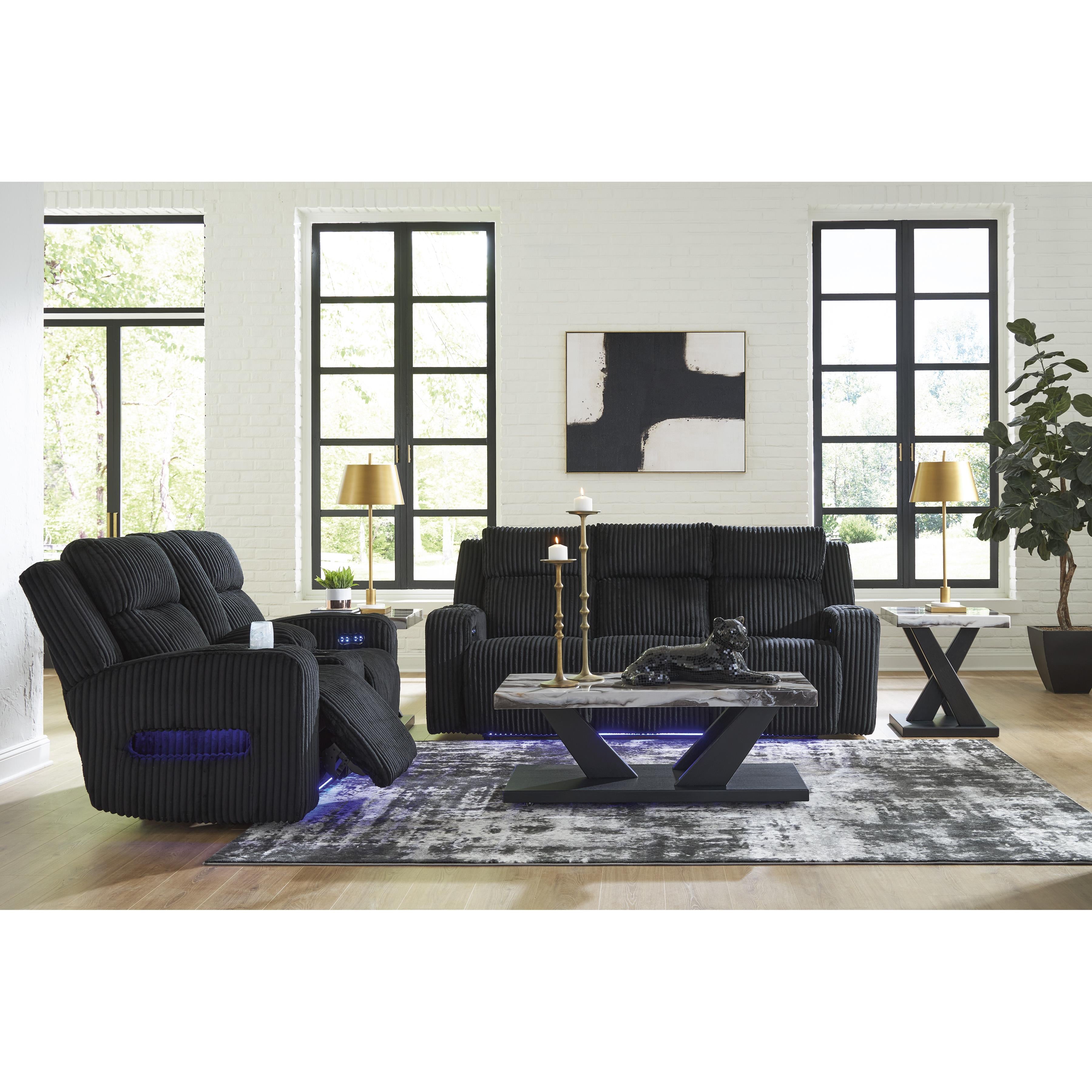 Diamond Modern Furniture Exclusive Design Forest Lake Fabric Loveseat with Console PC6420218 IMAGE 18