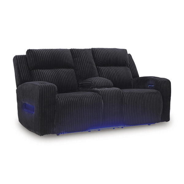 Diamond Modern Furniture Exclusive Design Forest Lake Fabric Loveseat with Console PC6420218 IMAGE 1
