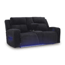 Diamond Modern Furniture Exclusive Design Forest Lake Fabric Loveseat with Console PC6420218 IMAGE 2