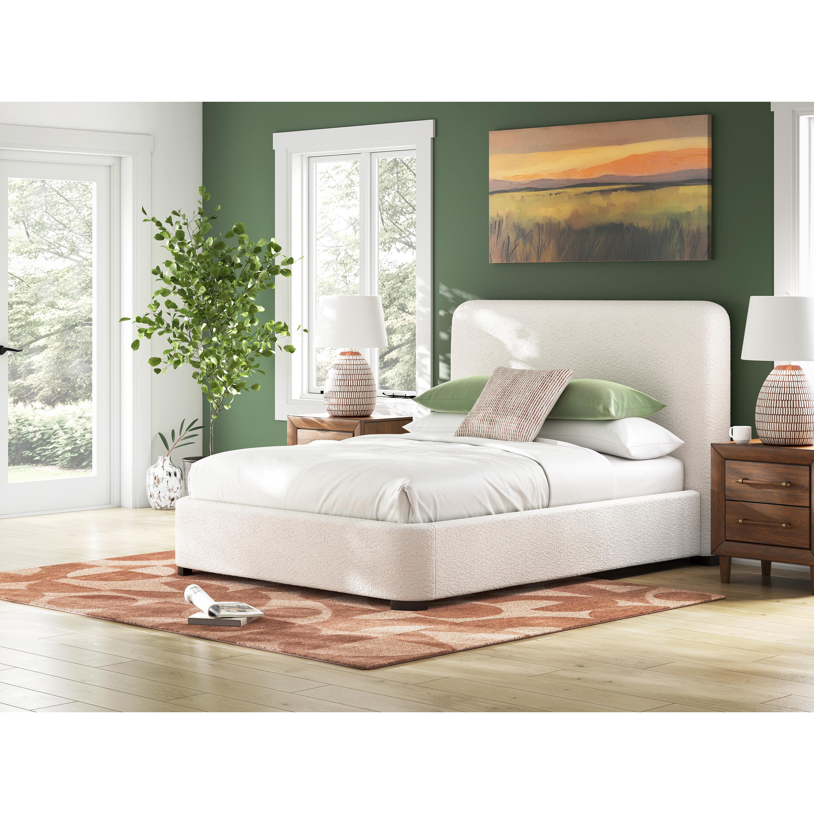 Diamond Modern Furniture Exclusive Design Brintstreet Queen Upholstered Bed PCB401-81 IMAGE 6