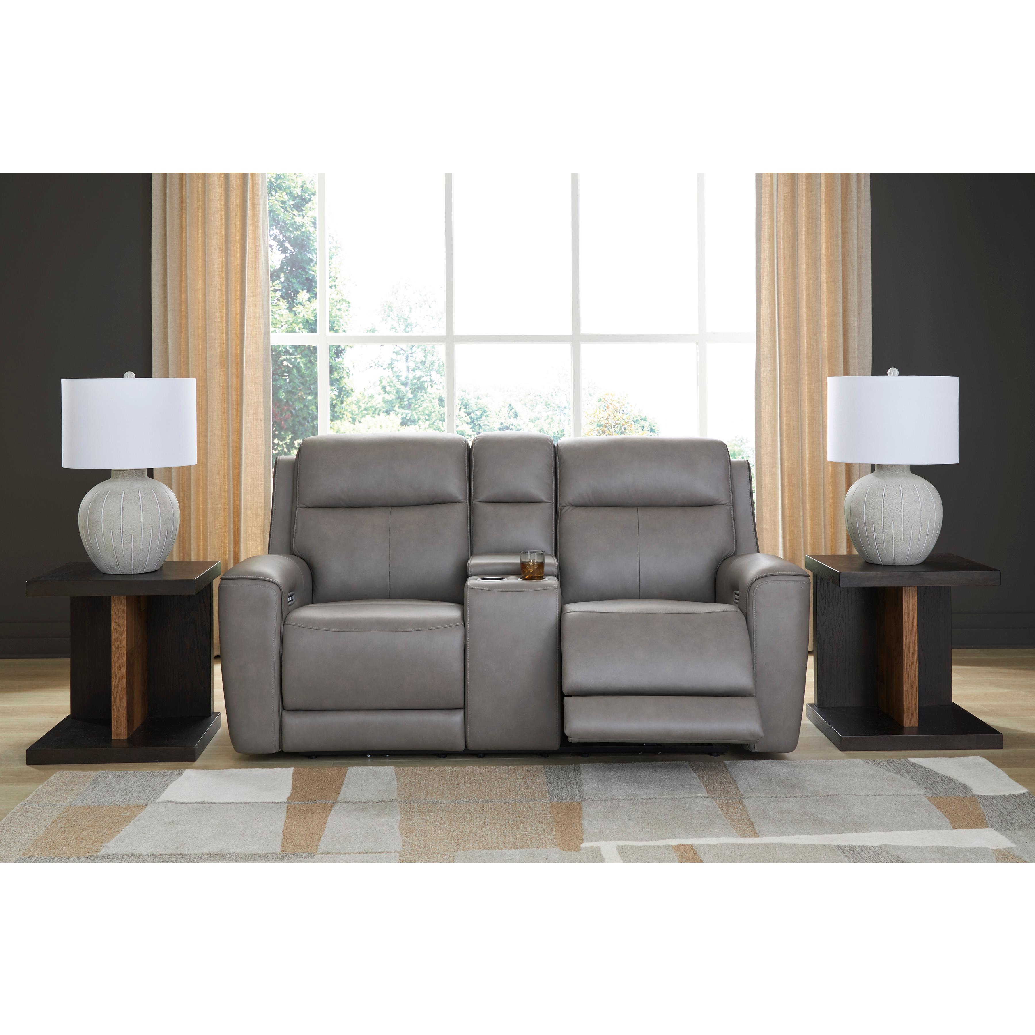 Diamond Modern Furniture Exclusive Design 5Z-Comfort Loveseat with Console PCU1090018 IMAGE 4