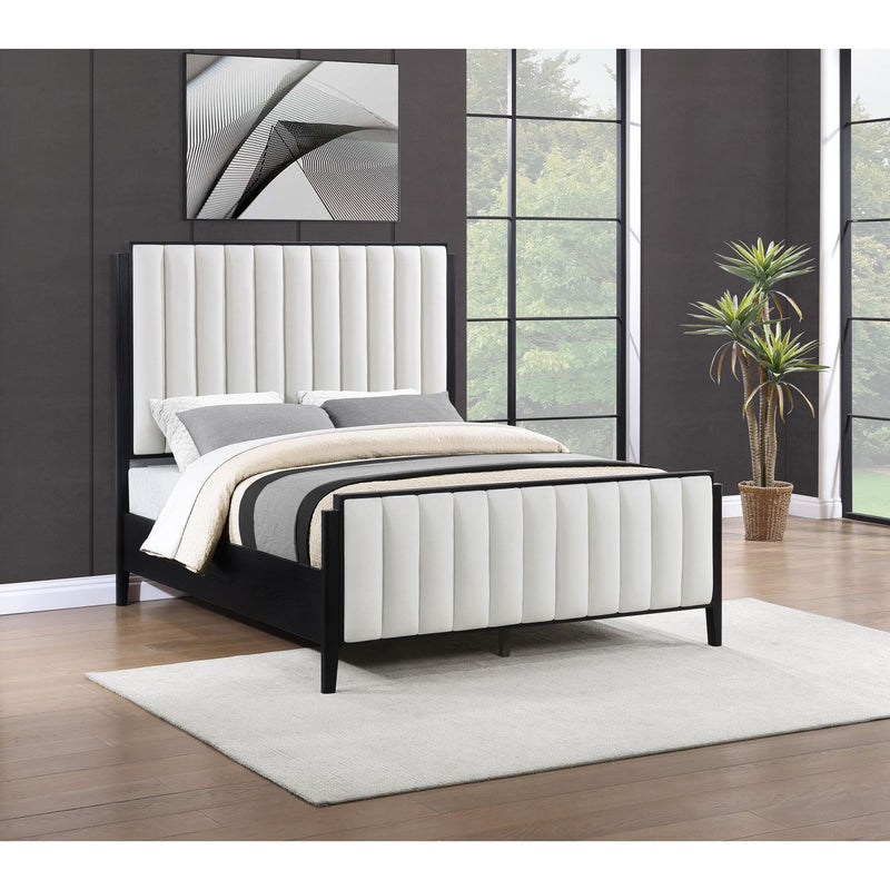 Coaster Furniture Brookmead 224710KE 60-inch Upholstered Eastern King Bed - Black IMAGE 4