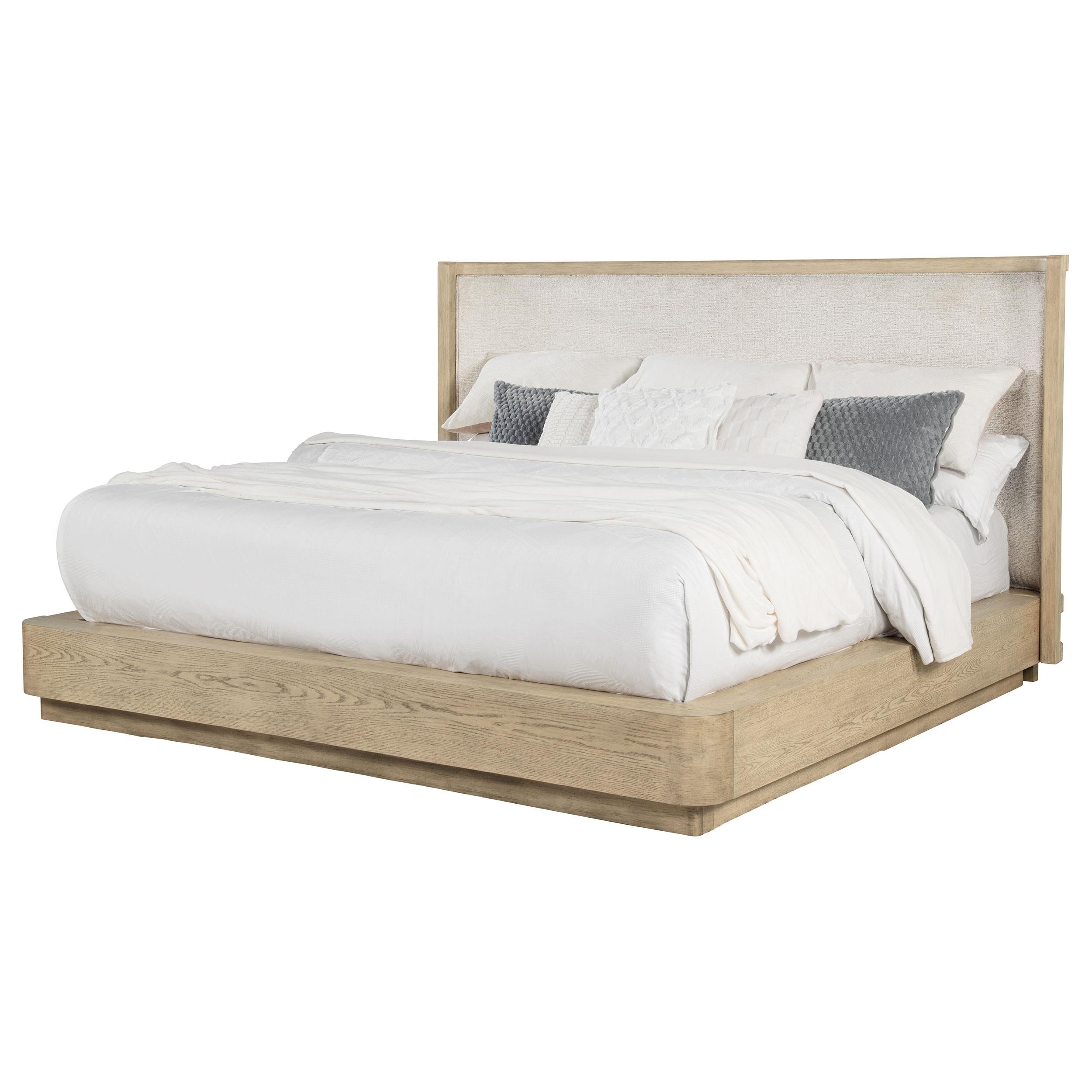 Coaster Furniture Kailani 225041KE 49-inch Eastern King Wingback Bed - Beige Oak IMAGE 2