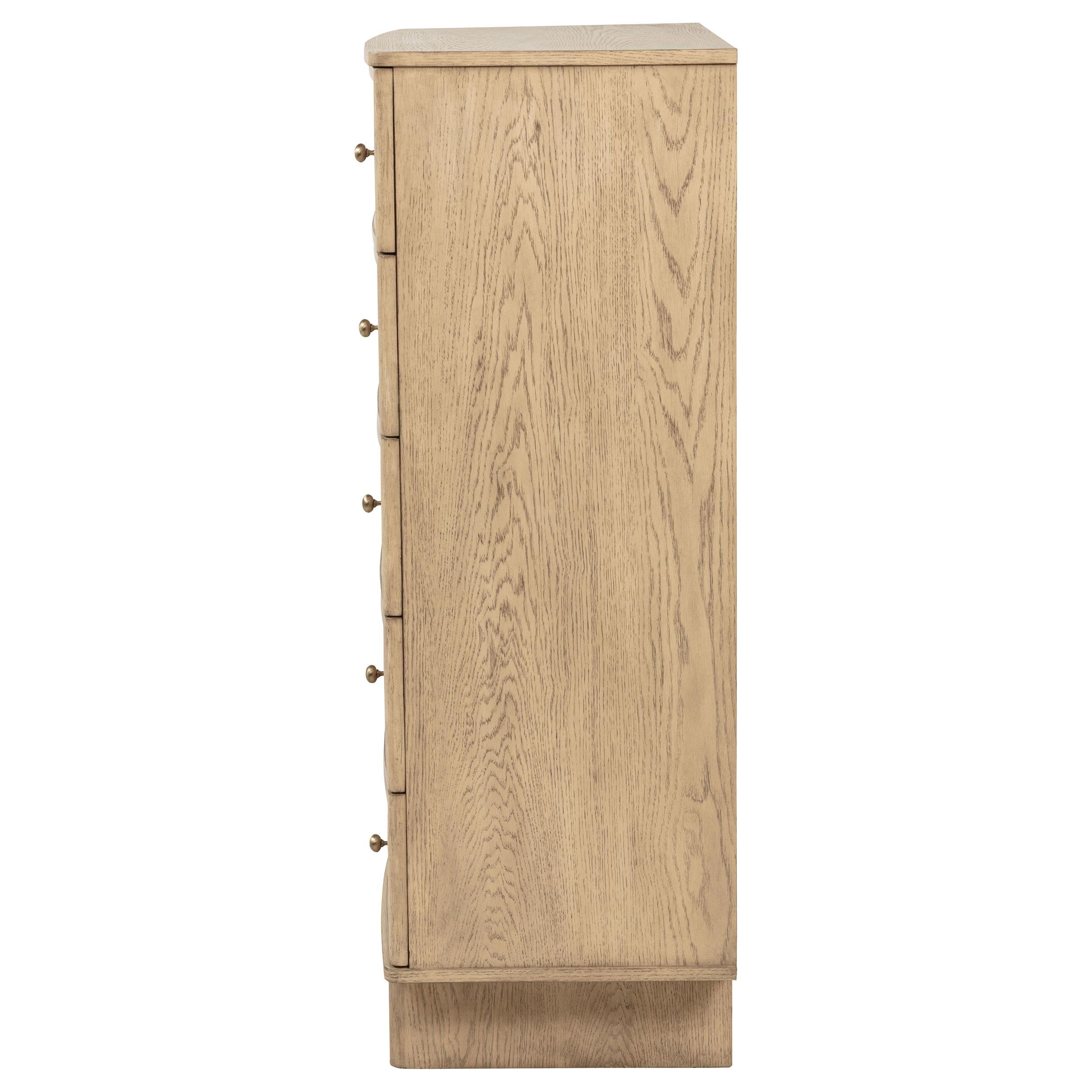 Coaster Furniture Kailani 225045 5-Drawer Bedroom Chest of Drawers - Beige Oak IMAGE 4