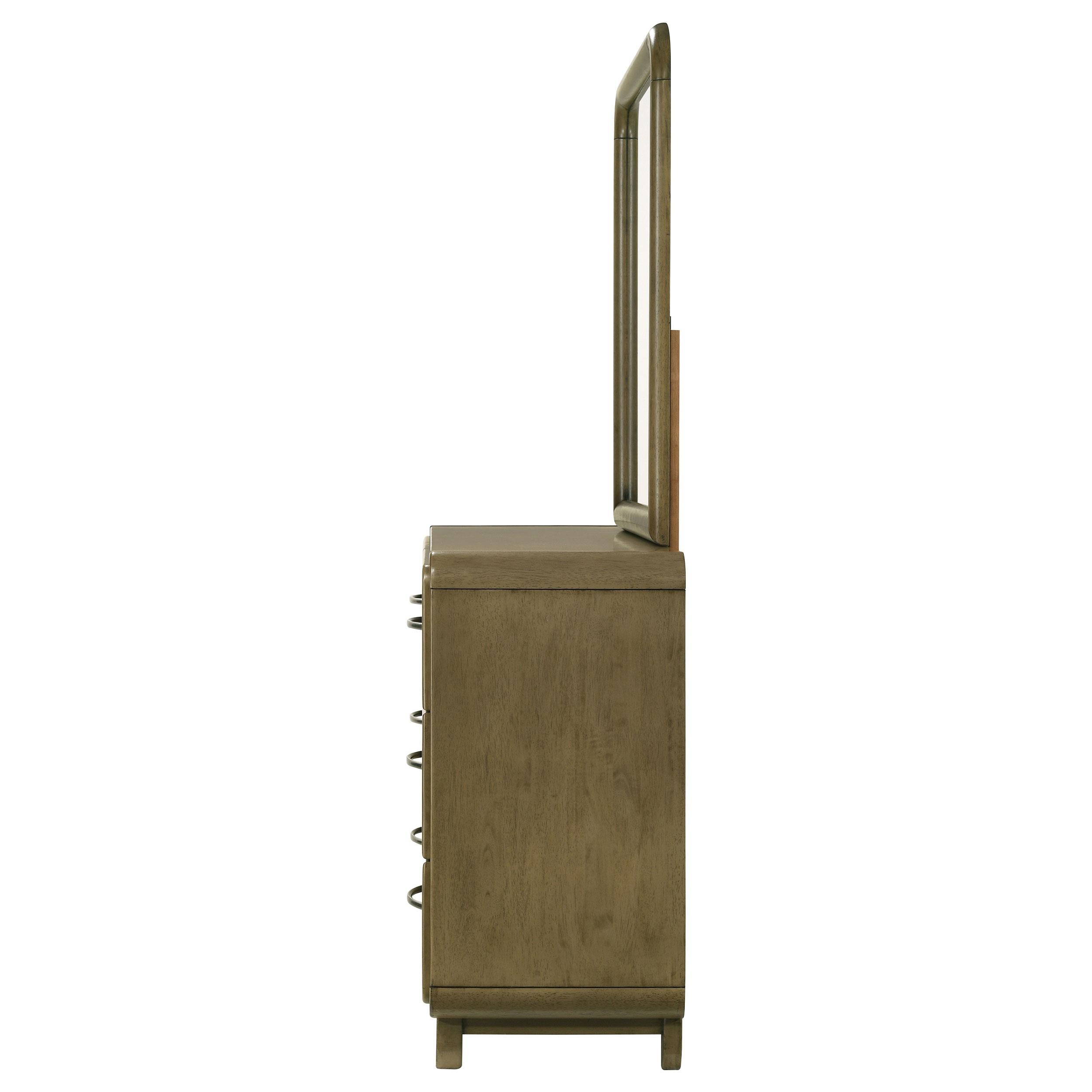 Coaster Furniture Amsbury 224273M 6-Drawer Dresser and Mirror - Nutmeg IMAGE 4
