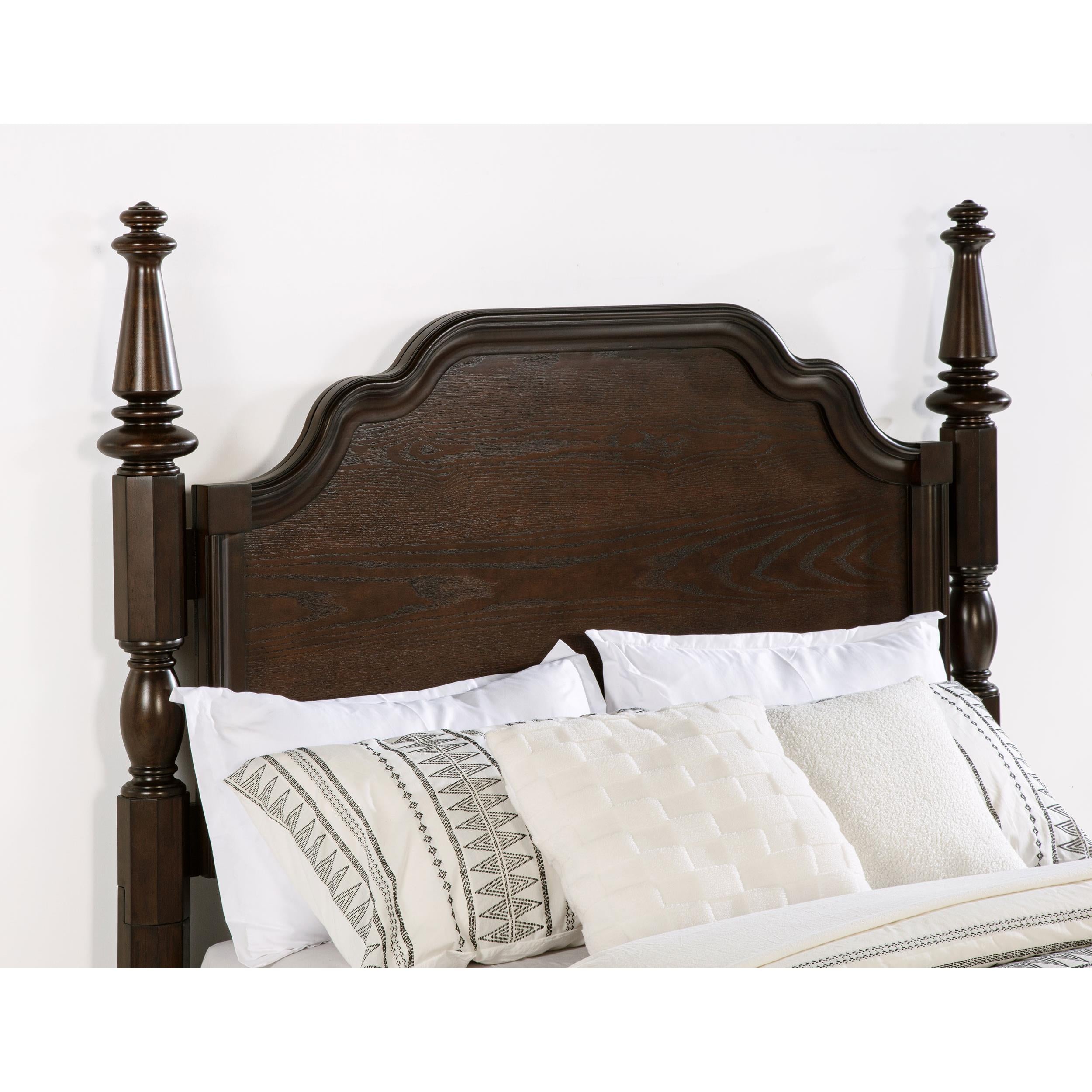Coaster Furniture Andover 223631Q 63-inch Four Poster Queen Bed - Dark Oak IMAGE 6