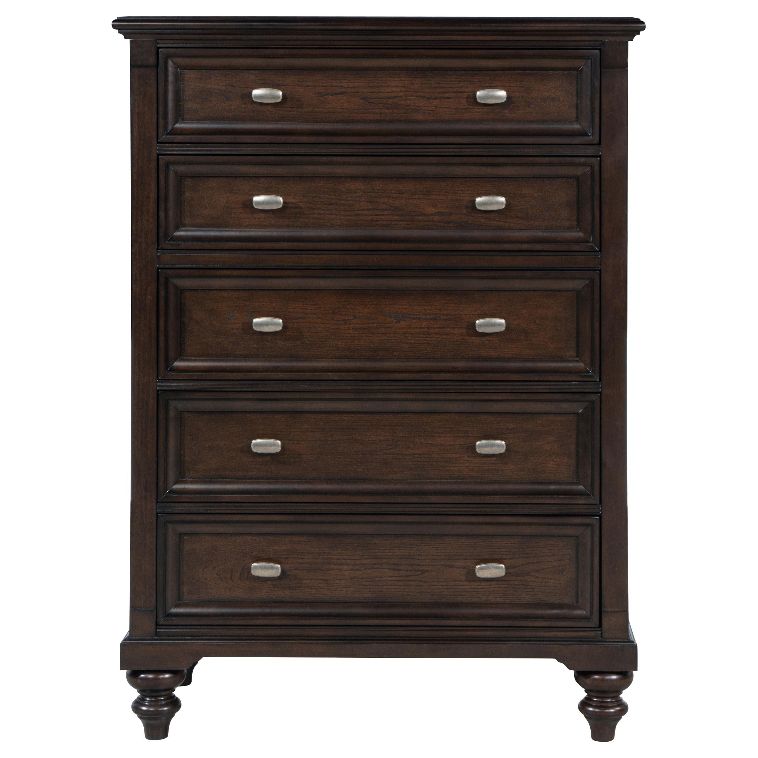 Coaster Furniture Andover 223635 5-Drawer Chest of Drawers - Dark Oak IMAGE 2