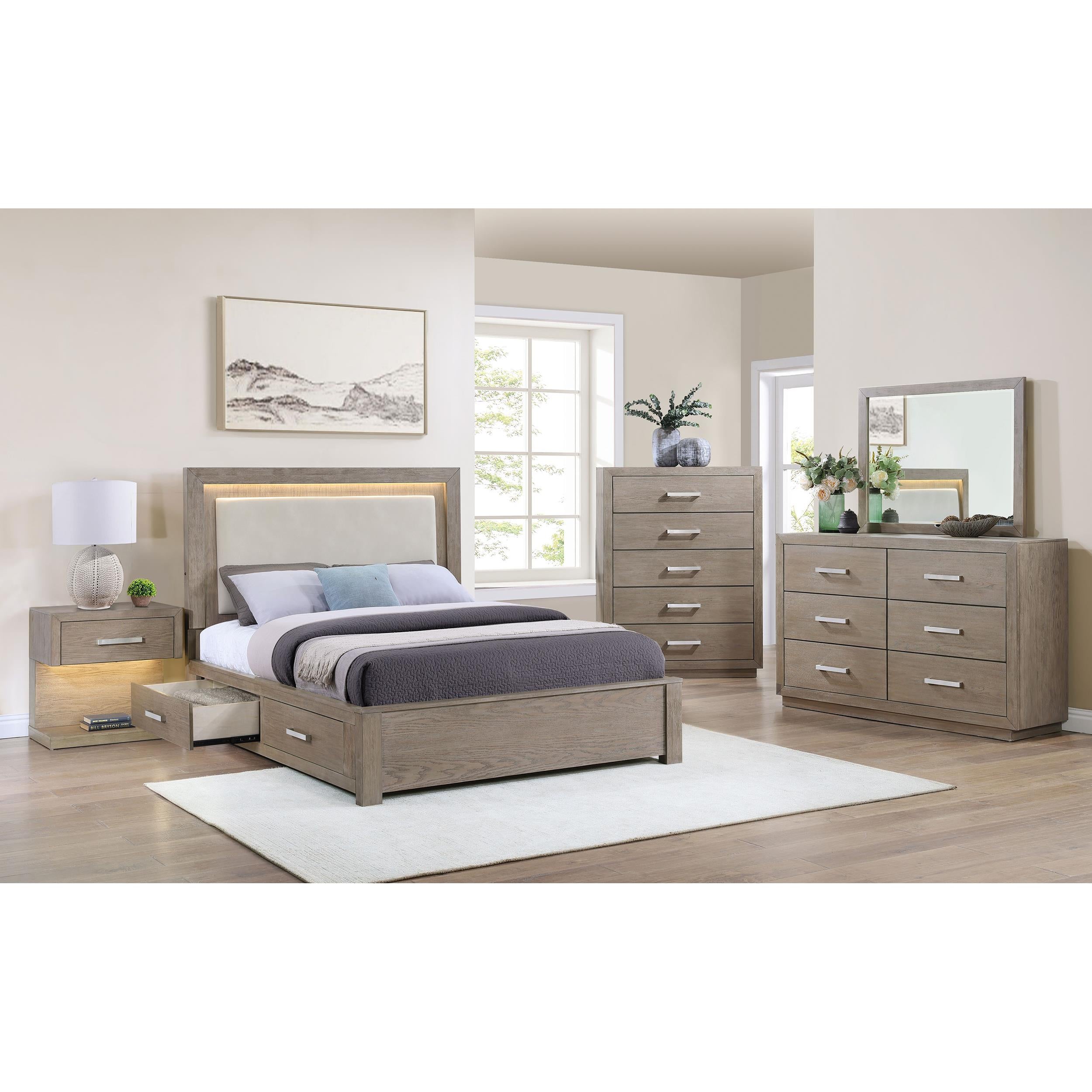 Coaster Furniture Kenora 224855 5-Drawer Bedroom Chest - Barley Brown IMAGE 10