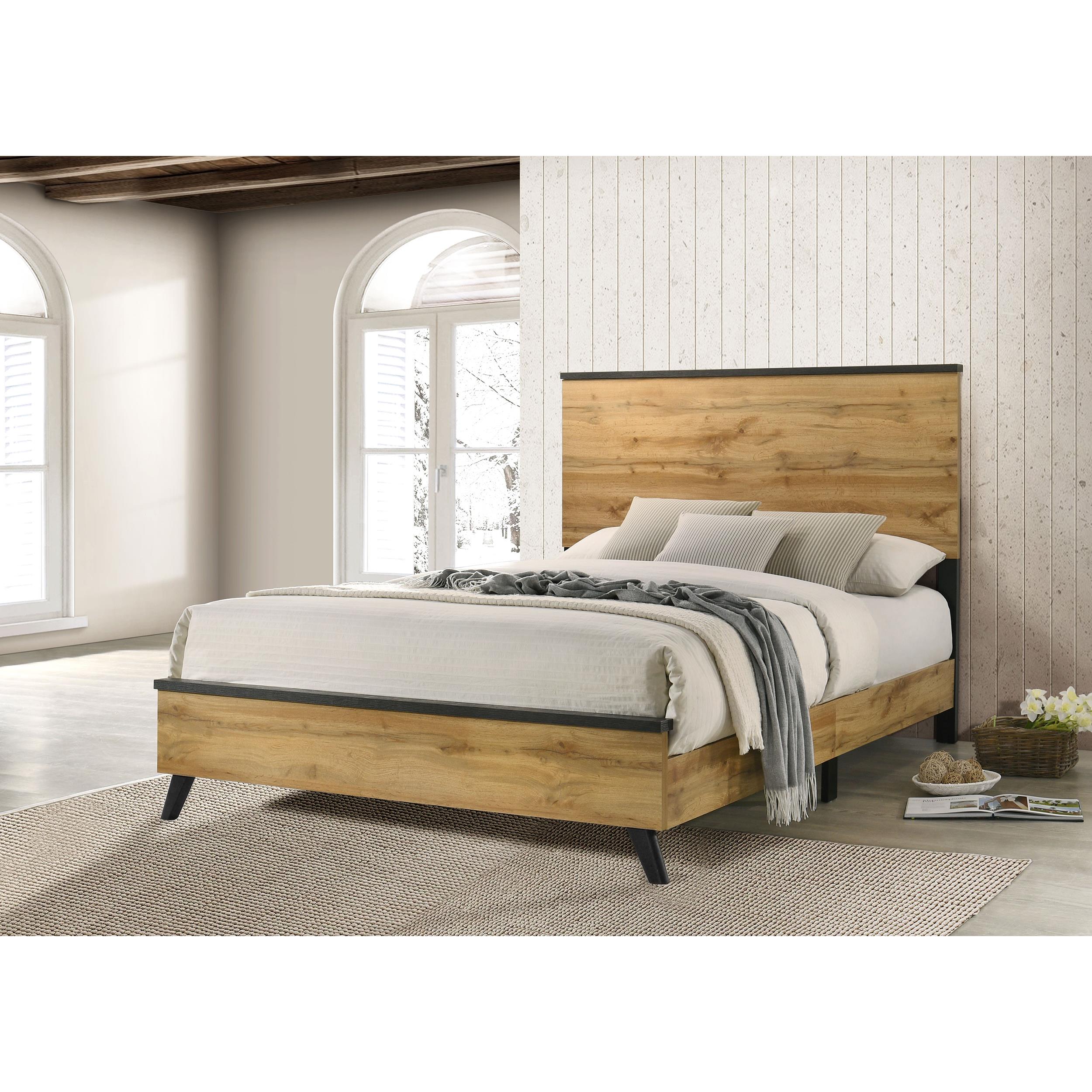 Coaster Furniture Kaywood 225001KE 52-inch Eastern King Panel Bed - Natural Pine IMAGE 4