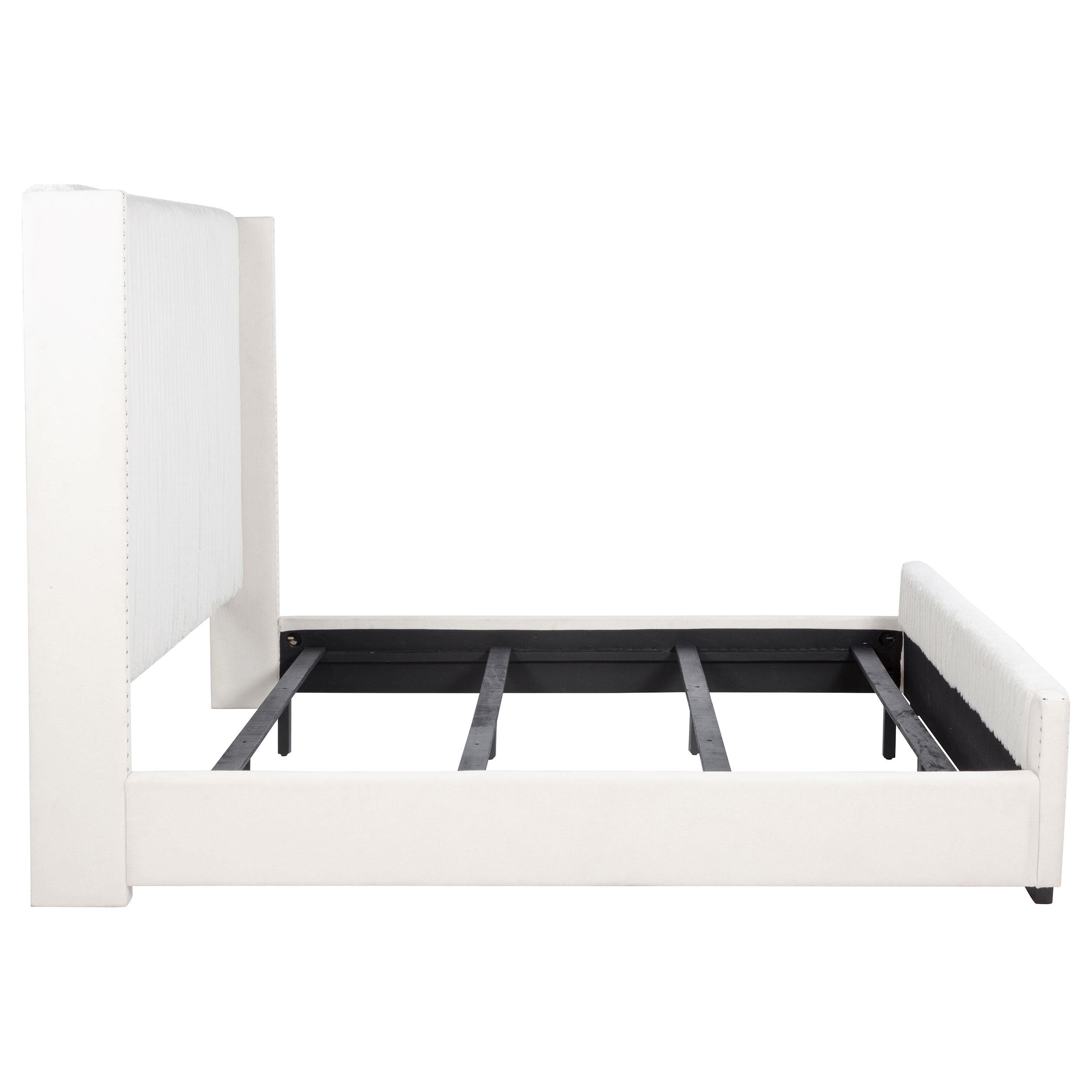Coaster Furniture Natasha 306051KW 65-inch Upholstered California King Bed - Cream IMAGE 5