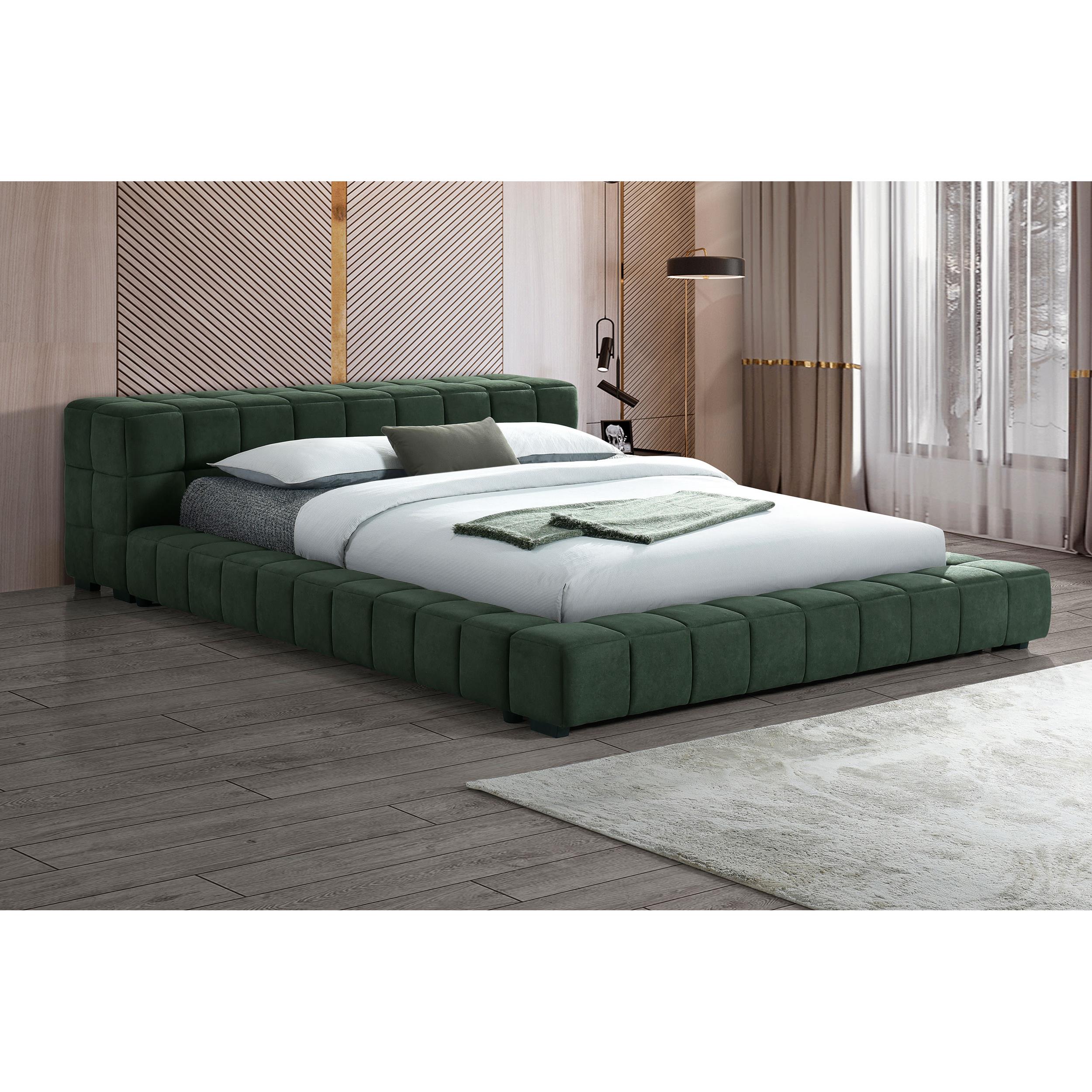 Coaster Furniture Trinity 306120KE Upholstered Eastern King Platform Bed - Green IMAGE 4
