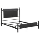 Coaster Furniture Cameron 360321Q 51-inch Metal Queen Panel Bed - Black IMAGE 1