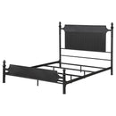 Coaster Furniture Cameron 360321Q 51-inch Metal Queen Panel Bed - Black IMAGE 3