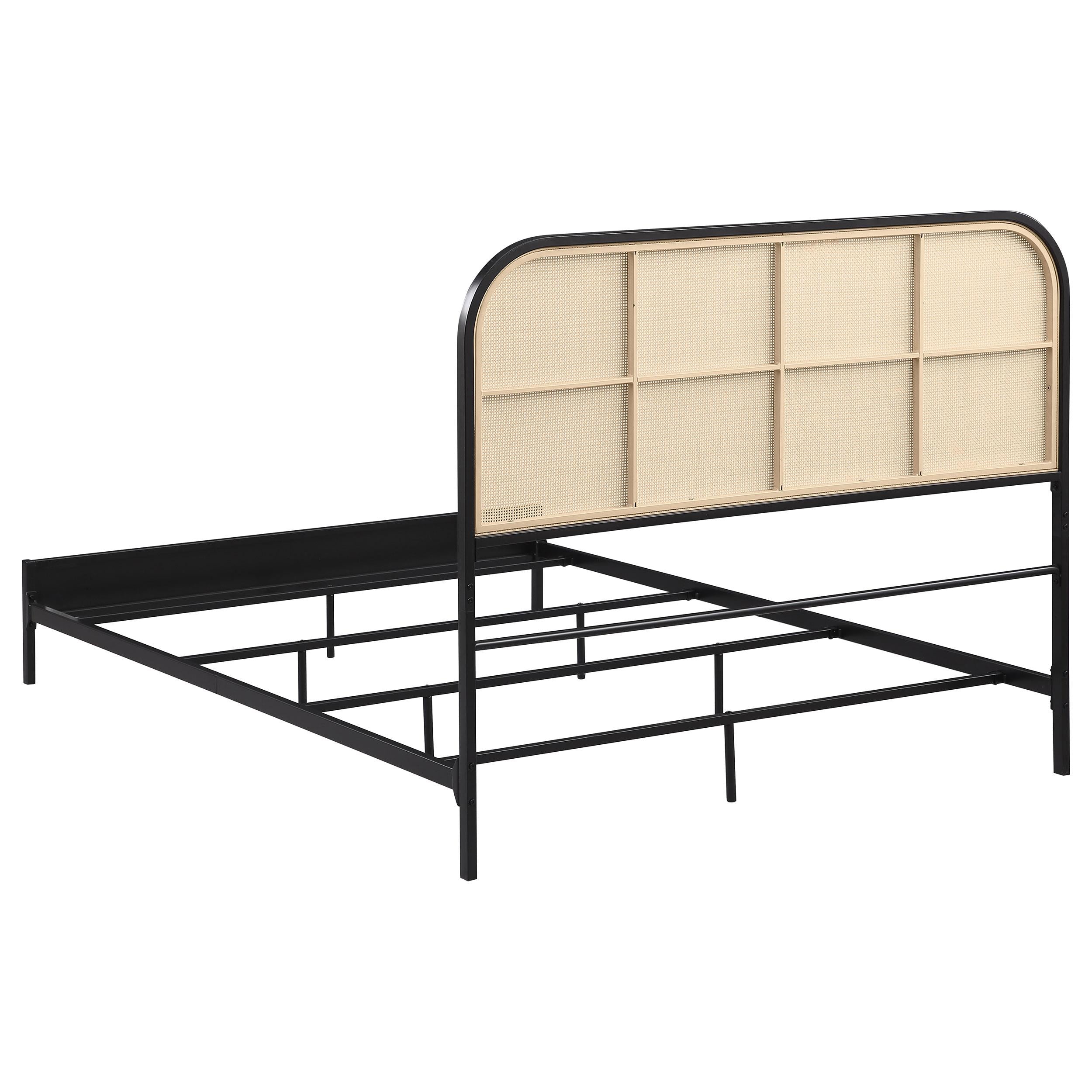 Coaster Furniture Amherst 360351F Radio Weave Rattan Metal Full Bed - Black IMAGE 5