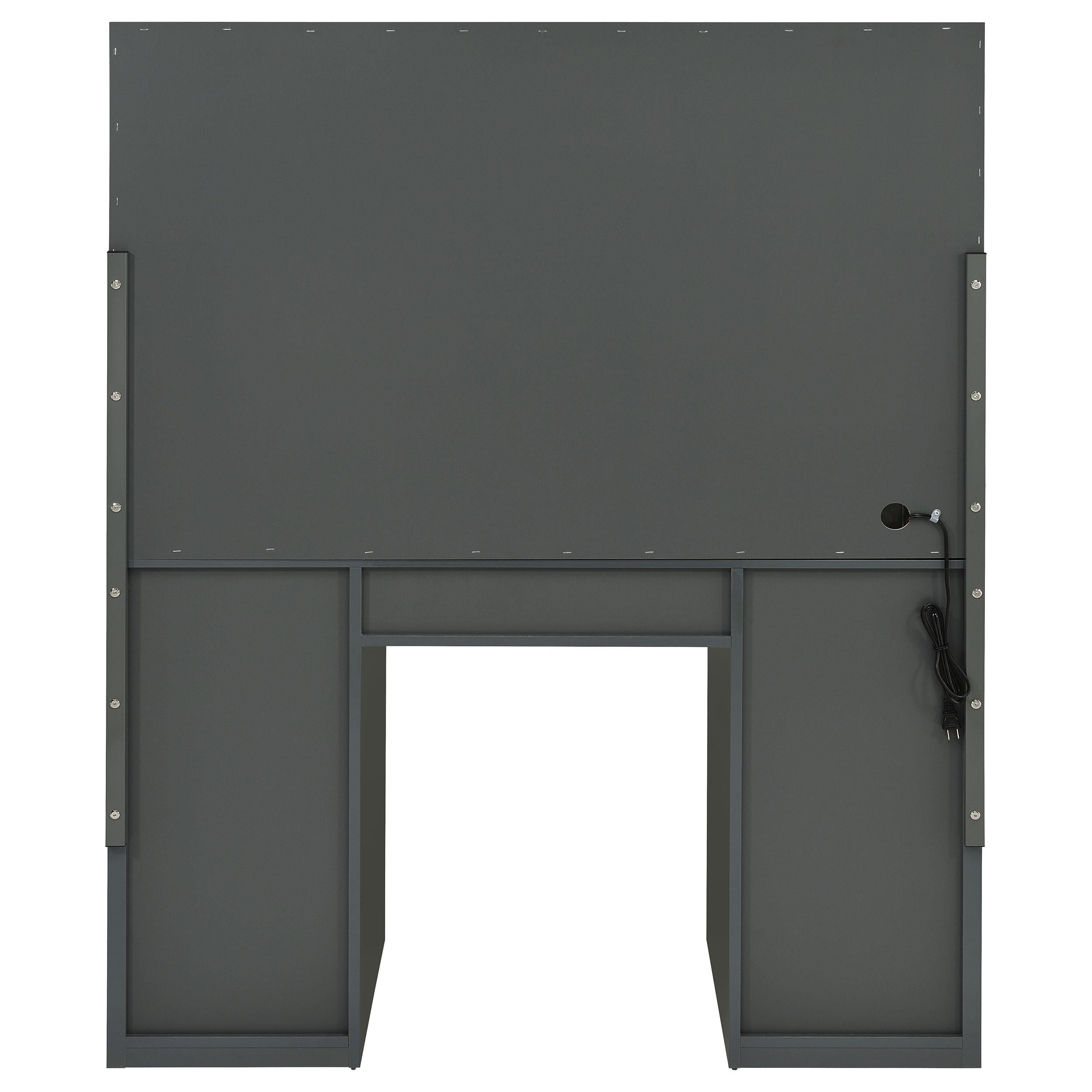 Coaster Furniture Acena 931145 7-Drawer Vanity Set with Lighting - Grey High Gloss IMAGE 6