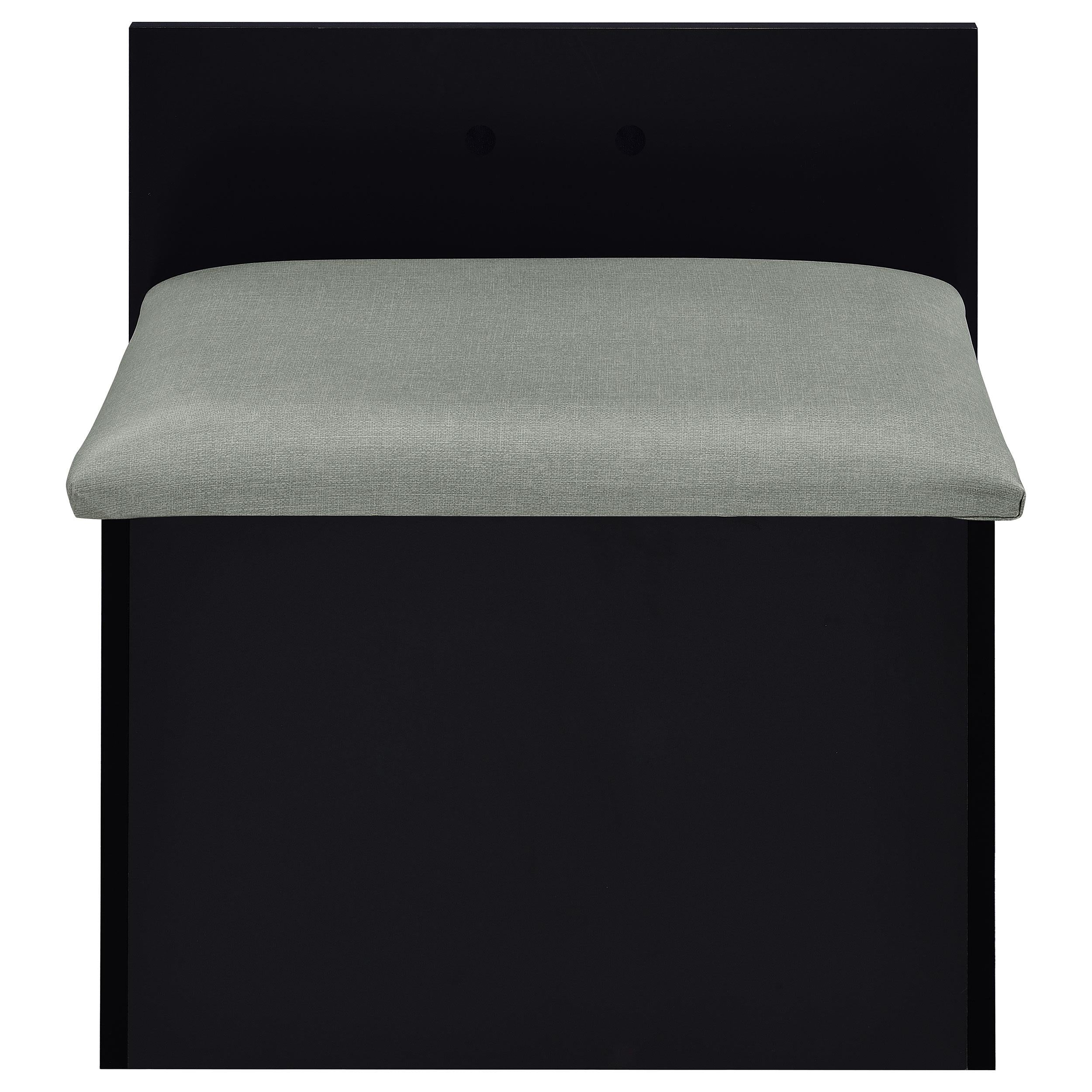 Coaster Furniture Danbury 930209 3-Drawer Makeup Vanity & Stool - Set Black High Gloss IMAGE 11