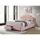 Coaster Furniture Ashleigh 460540F 44-inch Upholstered Full Storage Platform Bed - Pink IMAGE 4