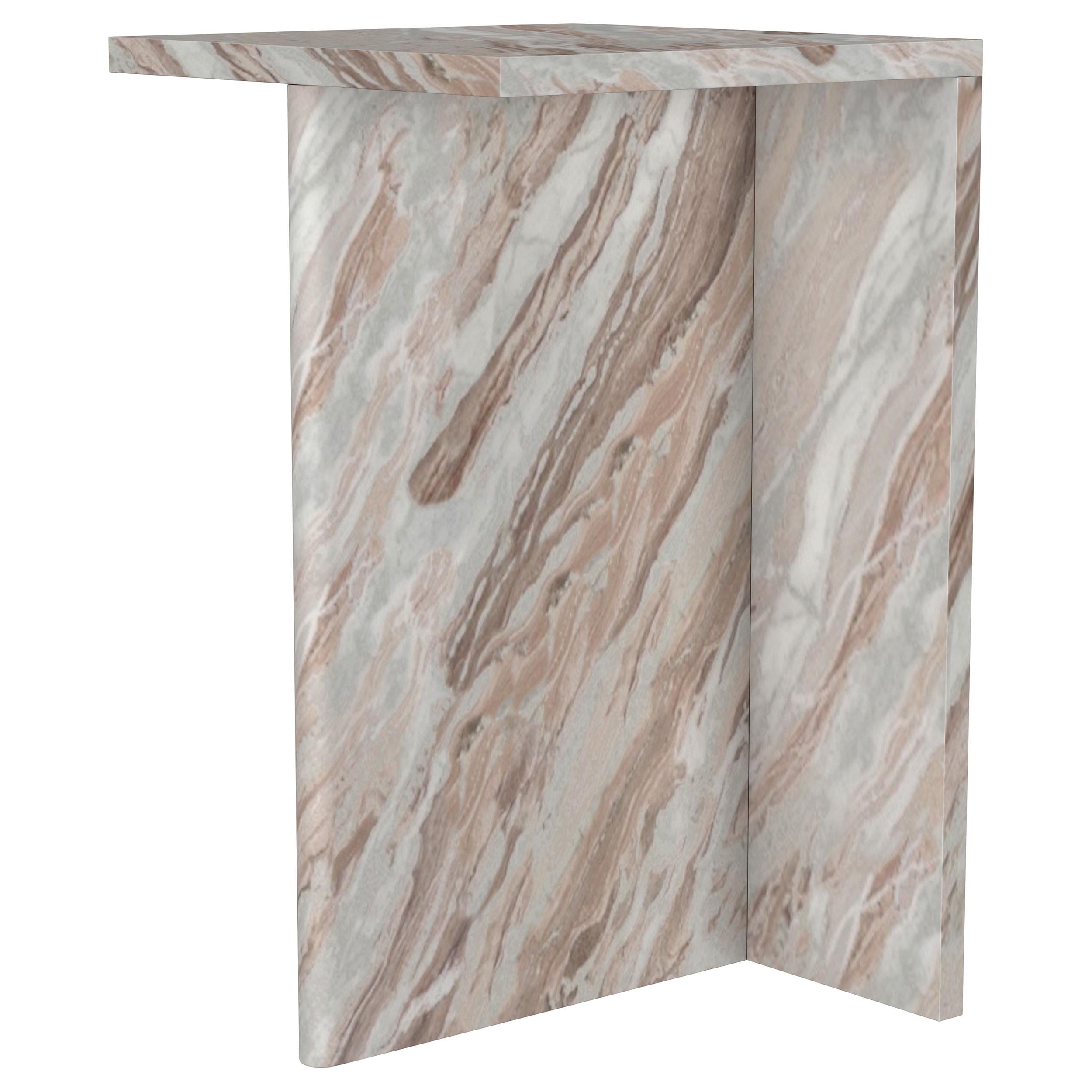 Coaster Furniture Bowdoin 930053 Genuine Marble Accent Side Table - Grey IMAGE 3