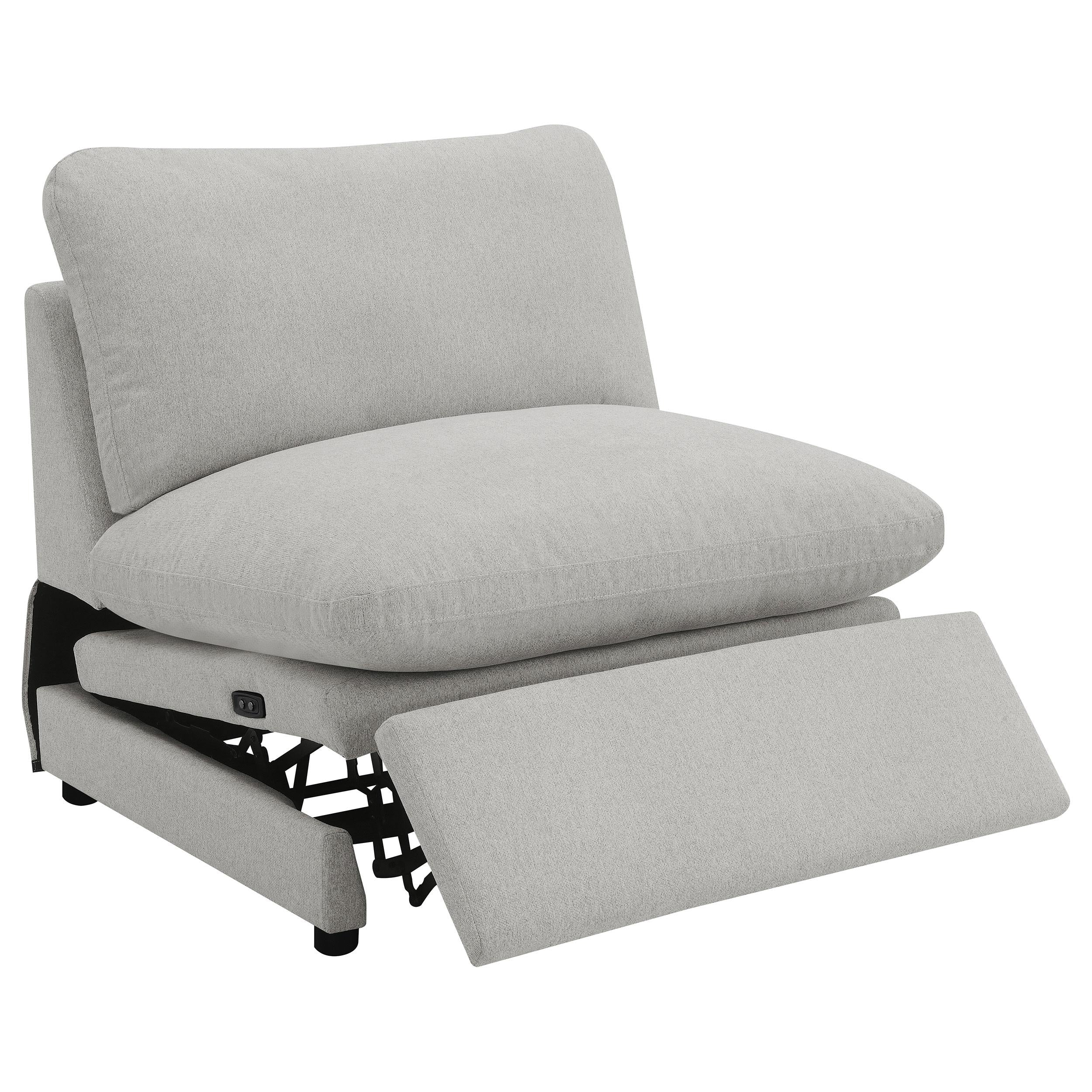 Coaster Furniture Collins 609560P 5-piece Modular Power Reclining Sectional - Grey IMAGE 5