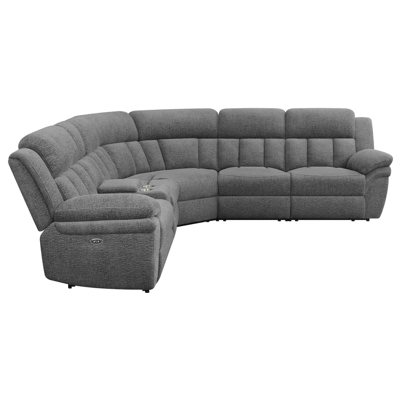 Coaster Furniture Bahrain 609540P 6-piece Modular Power Reclining Sectional - Charcoal IMAGE 5