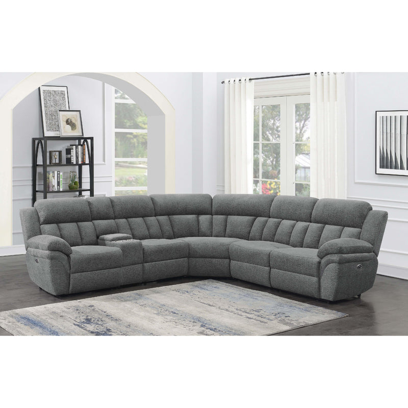 Coaster Furniture Bahrain 609540P 6-piece Modular Power Reclining Sectional - Charcoal IMAGE 6