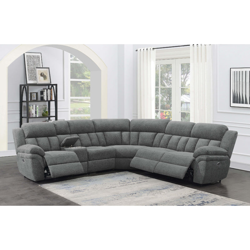 Coaster Furniture Bahrain 609540P 6-piece Modular Power Reclining Sectional - Charcoal IMAGE 7