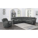 Coaster Furniture Bahrain 609540P 6-piece Modular Power Reclining Sectional - Charcoal IMAGE 8