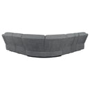 Coaster Furniture Bahrain 609540 6-piece Modular Reclining Sectional Sofa - Charcoal IMAGE 4