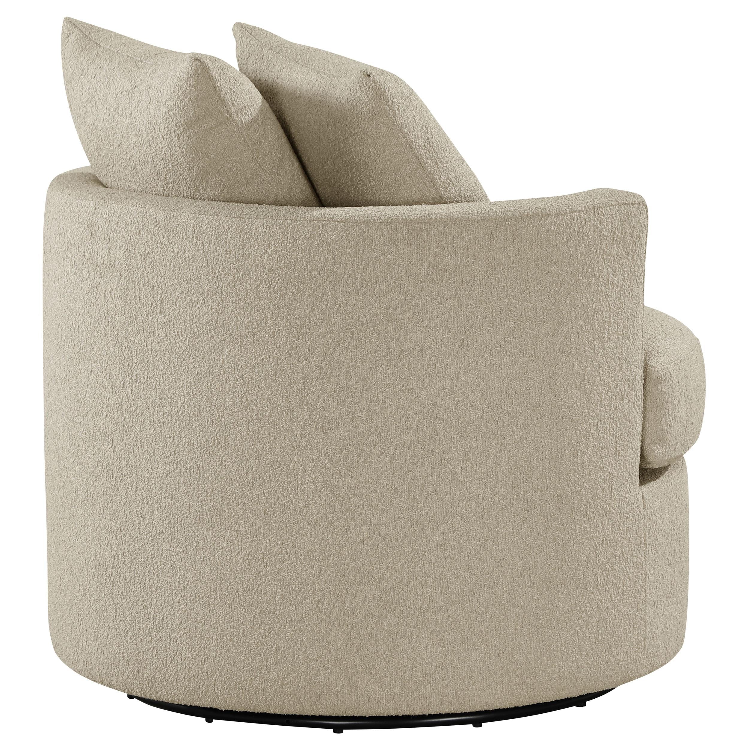 Coaster Furniture Debbie 902274 Upholstered Swivel Accent Chair - Camel IMAGE 7