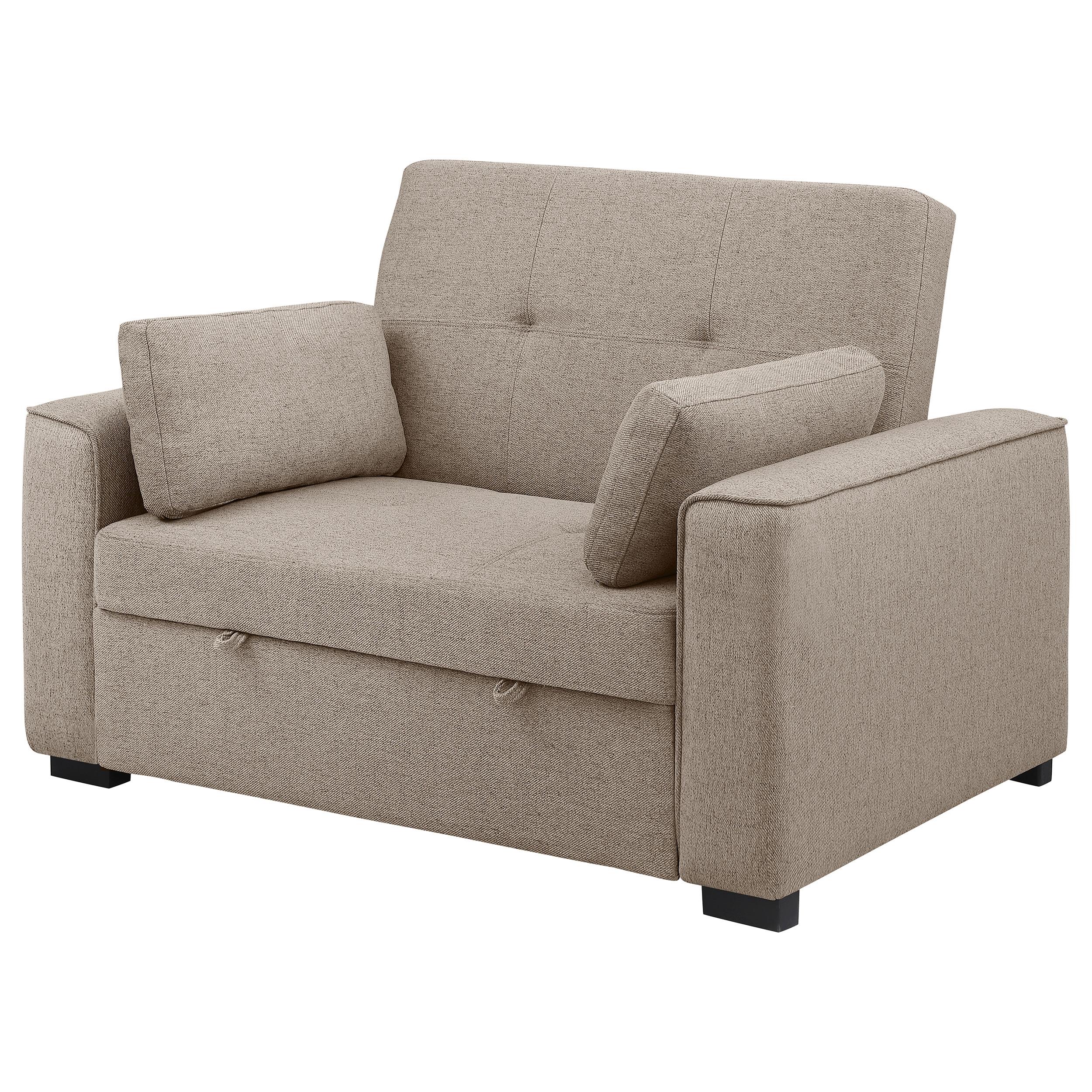 Coaster Furniture Edith 360146 Upholstered Convertible Sleeper Sofa Bed - Beige IMAGE 5