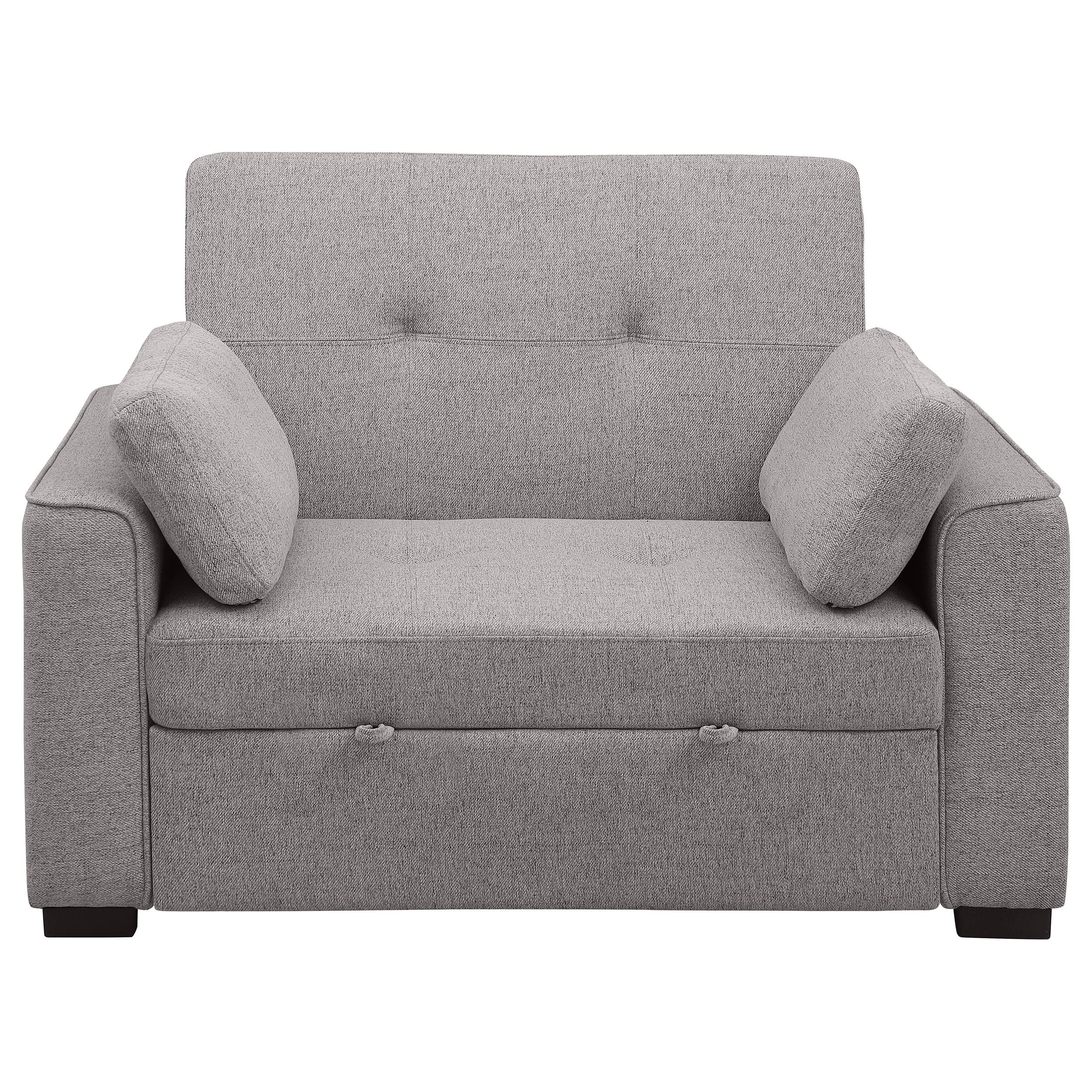 Coaster Furniture Edith 360147 Upholstered Convertible Sleeper Sofa Bed - Grey IMAGE 4