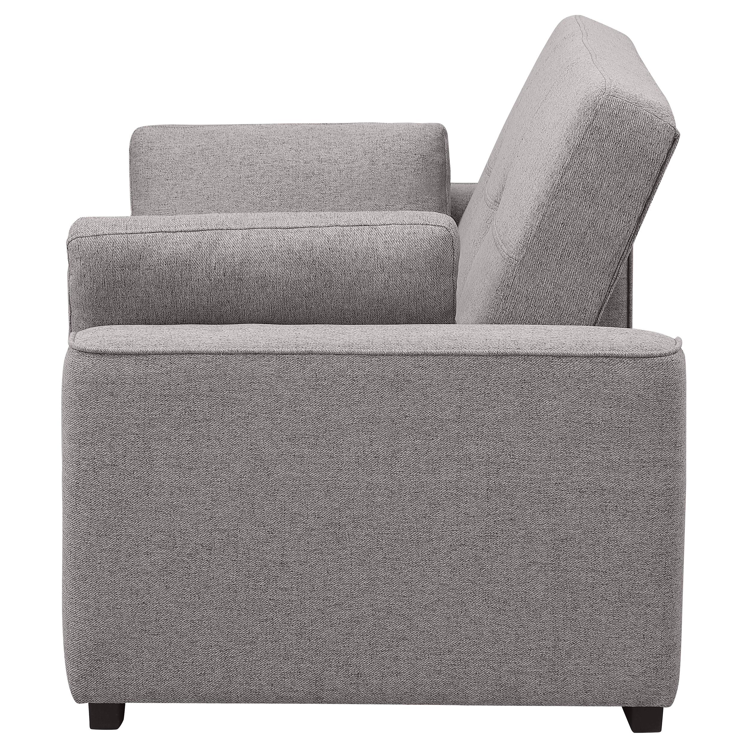 Coaster Furniture Edith 360147 Upholstered Convertible Sleeper Sofa Bed - Grey IMAGE 6