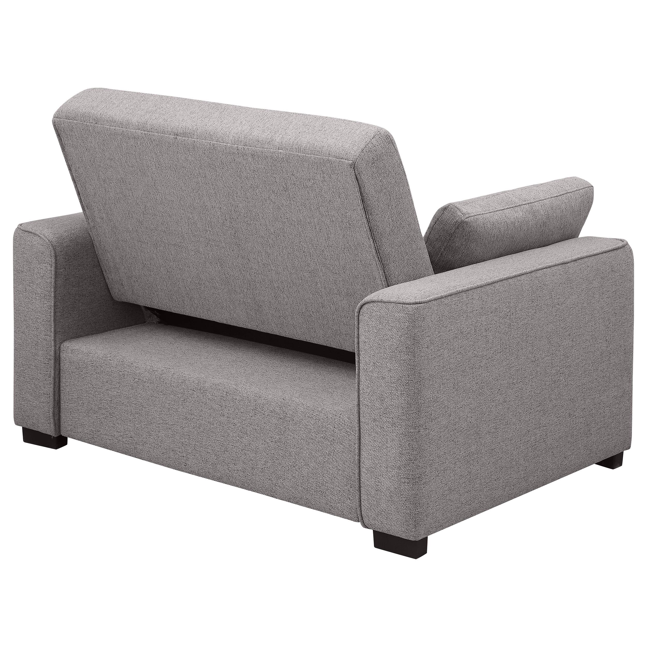 Coaster Furniture Edith 360147 Upholstered Convertible Sleeper Sofa Bed - Grey IMAGE 8