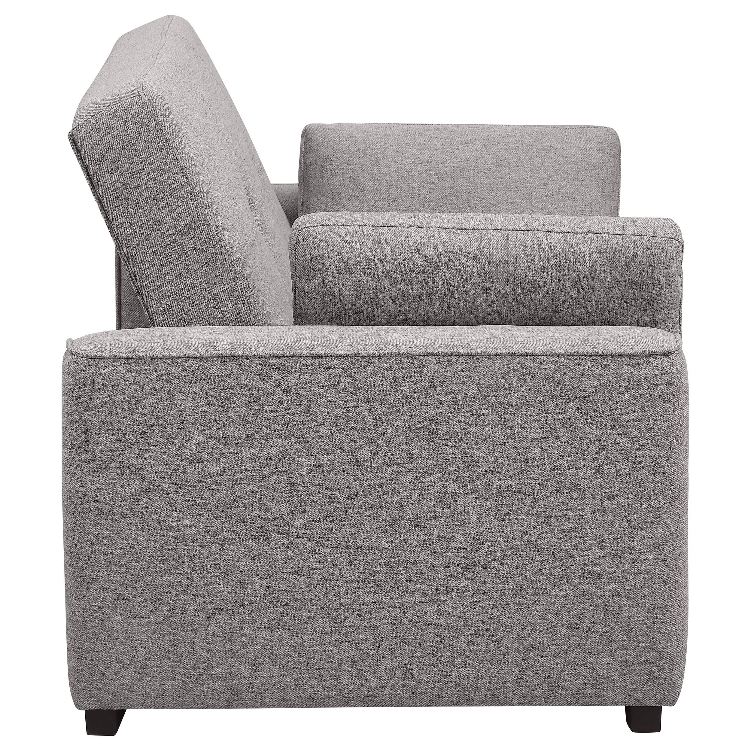 Coaster Furniture Edith 360147 Upholstered Convertible Sleeper Sofa Bed - Grey IMAGE 9