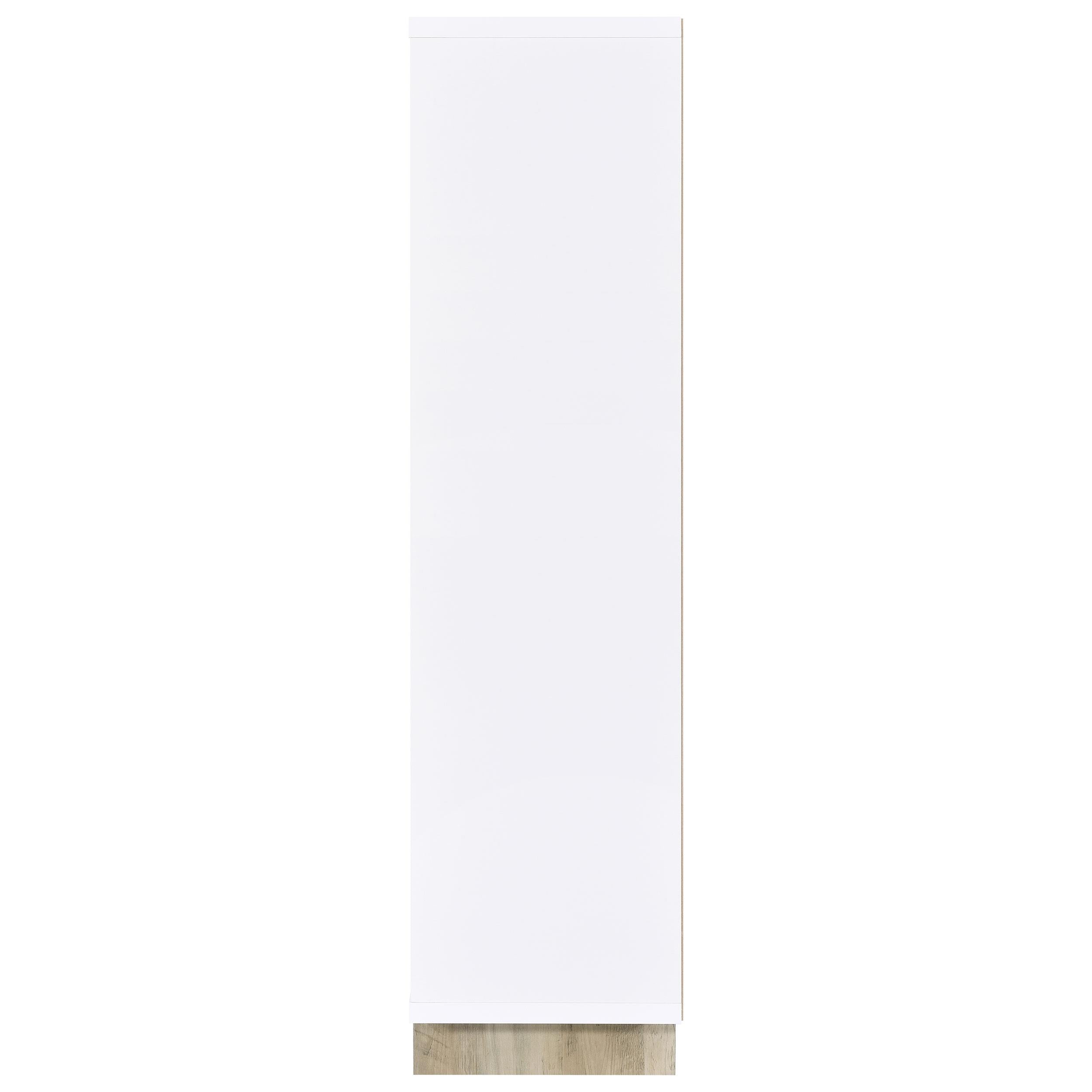 Coaster Furniture Dalton 980075 65-inch 6-shelf Bookcase - White and Distressed Pine IMAGE 3