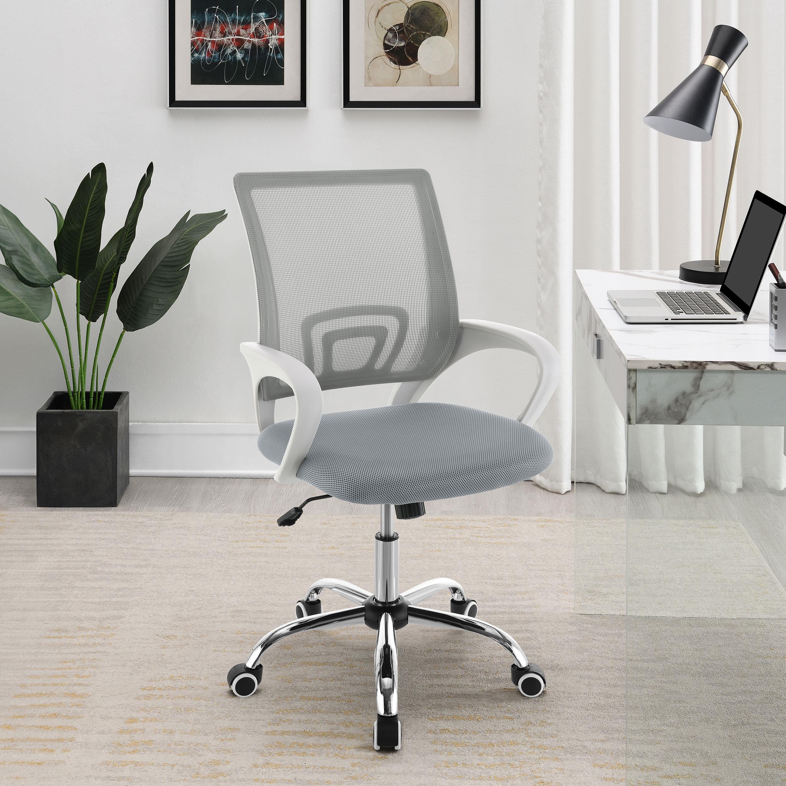 Coaster Furniture Felton 802015 Upholstered Adjustable Home Office Desk Chair - Grey IMAGE 8