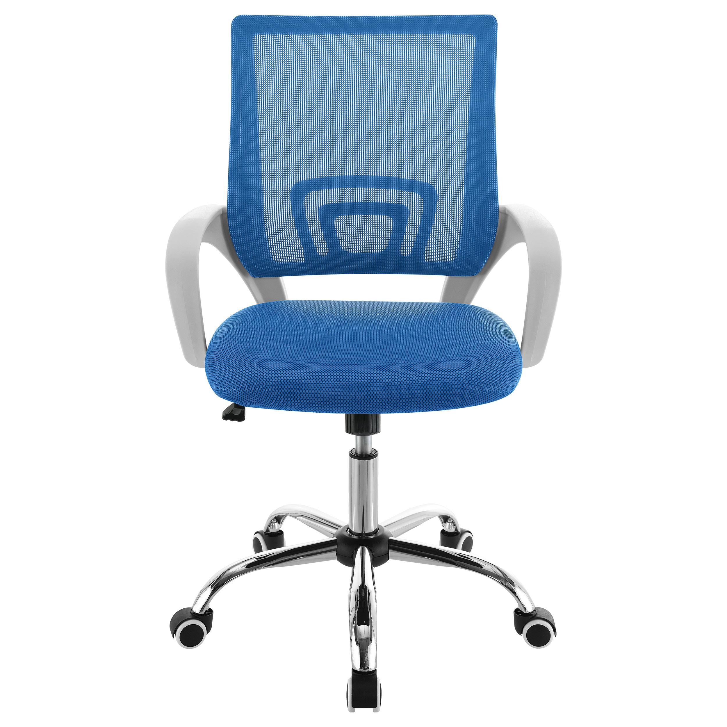 Coaster Furniture Felton 802018 Upholstered Adjustable Home Office Desk Chair - Blue IMAGE 2