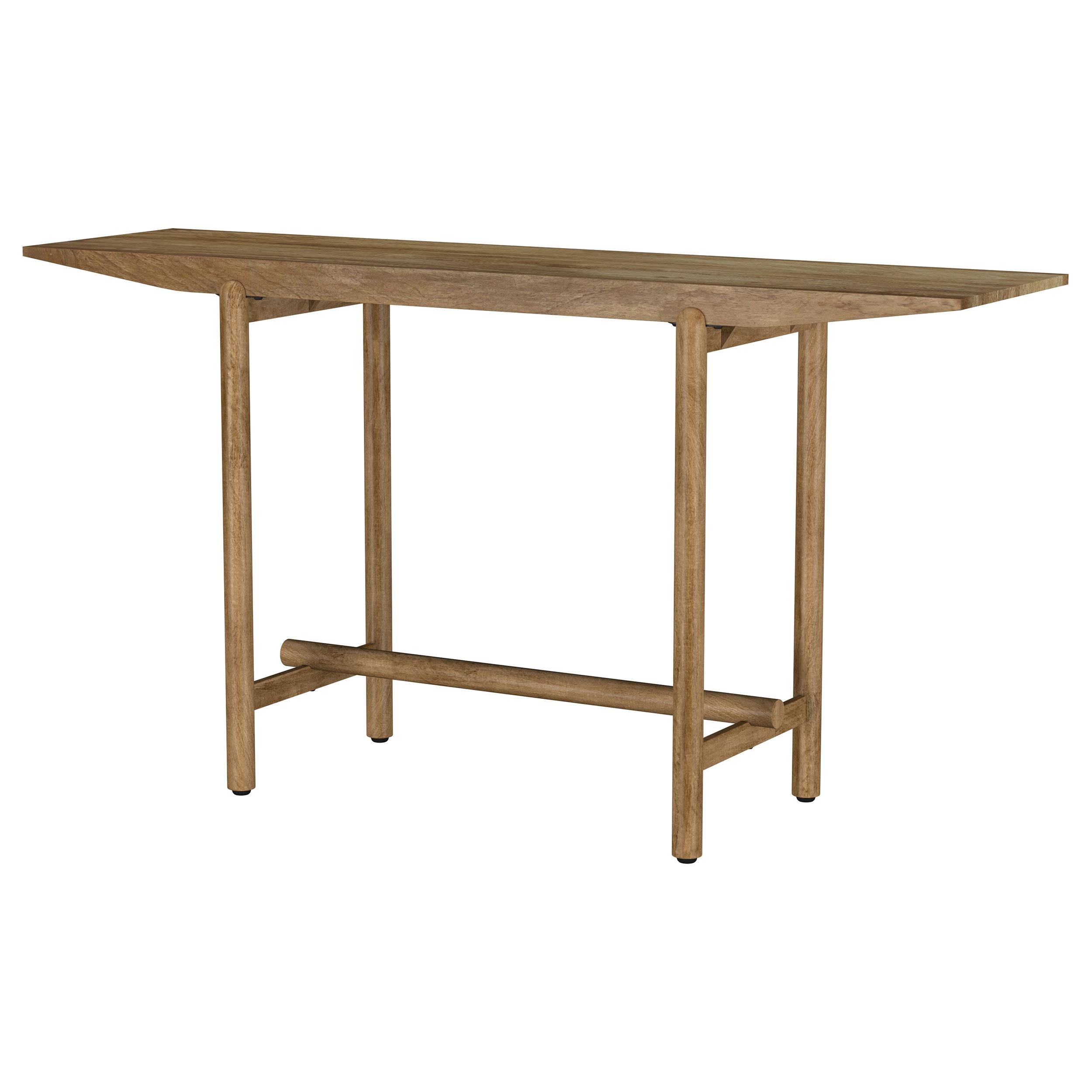 Coaster Furniture Darius 930128 Solid Wood Entryway Console Table - Natural Mango IMAGE 3