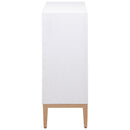 Coaster Furniture Gretchen 950408 2-door Wood Fluted Parquet Cabinet - White and Brown IMAGE 5